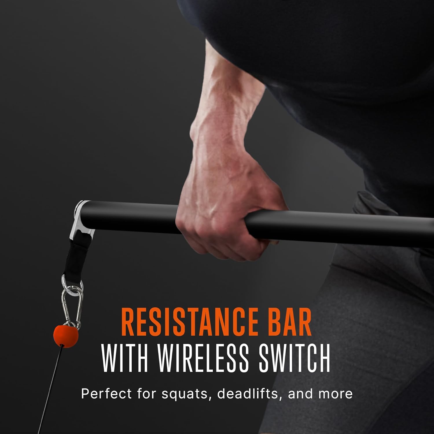 SQUATZ Apollo Board Mini: 150lb Resistance Smart Cable Machine, Functional Trainer for Full Body Workouts, Full Body Strength, Digital Home Gym Equipment with Free App includes Accessories, Orange · v3