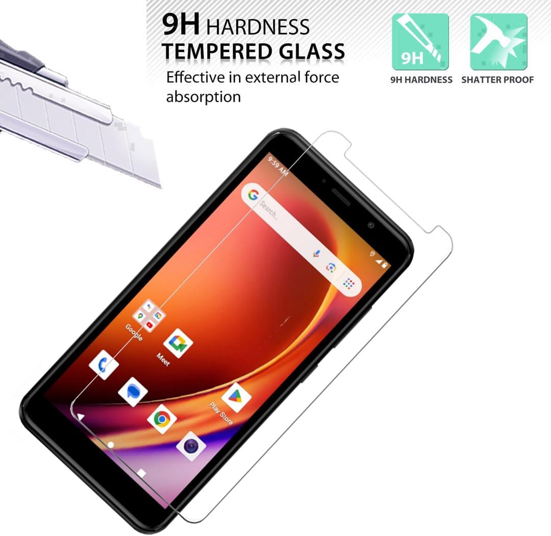 [2 Pack] for HotPepper Panca Tempered Glass, Hot Pepper Panca Screen Protector, Case Friendly 9H Hardness HD Clear Anti-Scratch [Bubble Free] [Anti-Fingerprint] Film for HotPepper Panca L63A