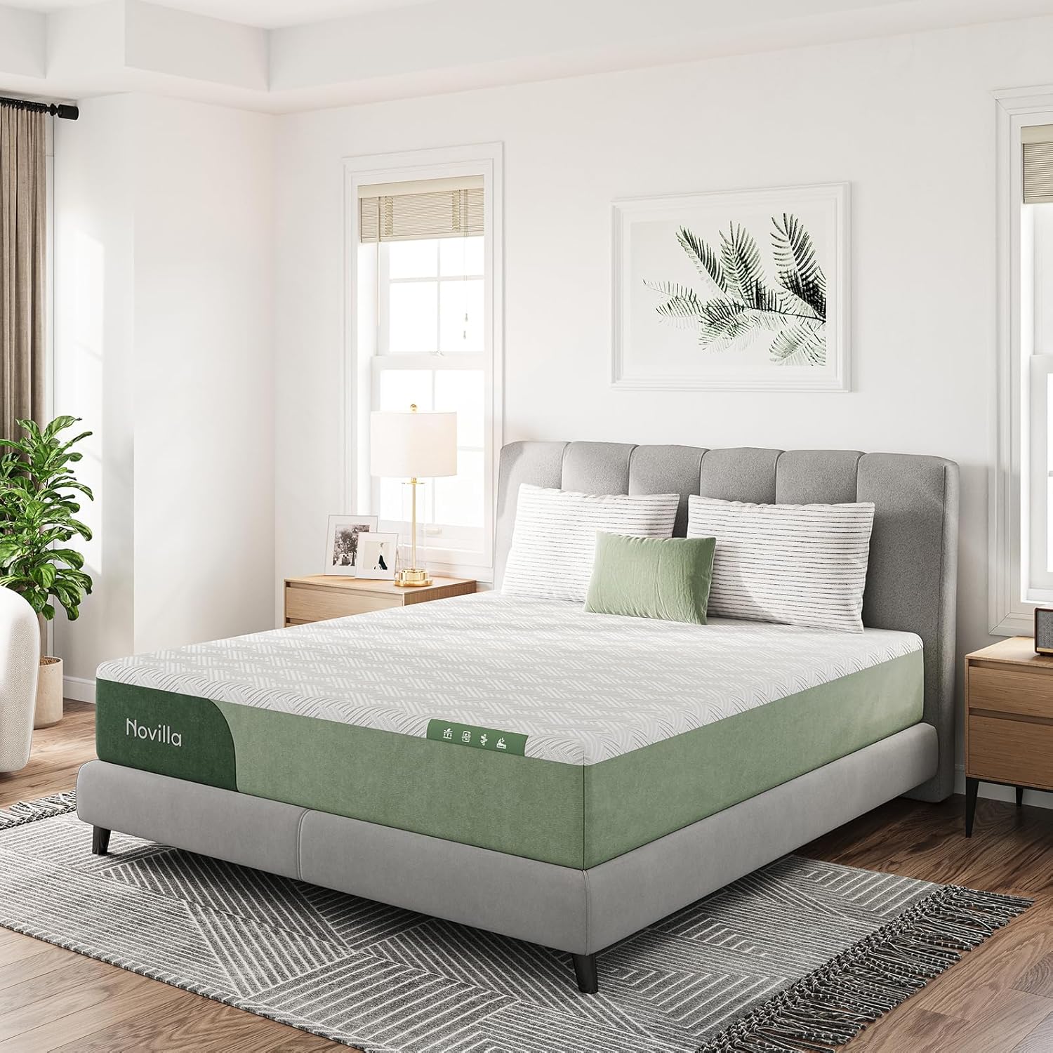 Novilla Queen Mattress 12 Inch Queen Size Memory Foam Mattresses with Cooling Gel Foam for Pressure Relief Mattress in a Box Medium Plush Bed Mattress Queen Size · v2