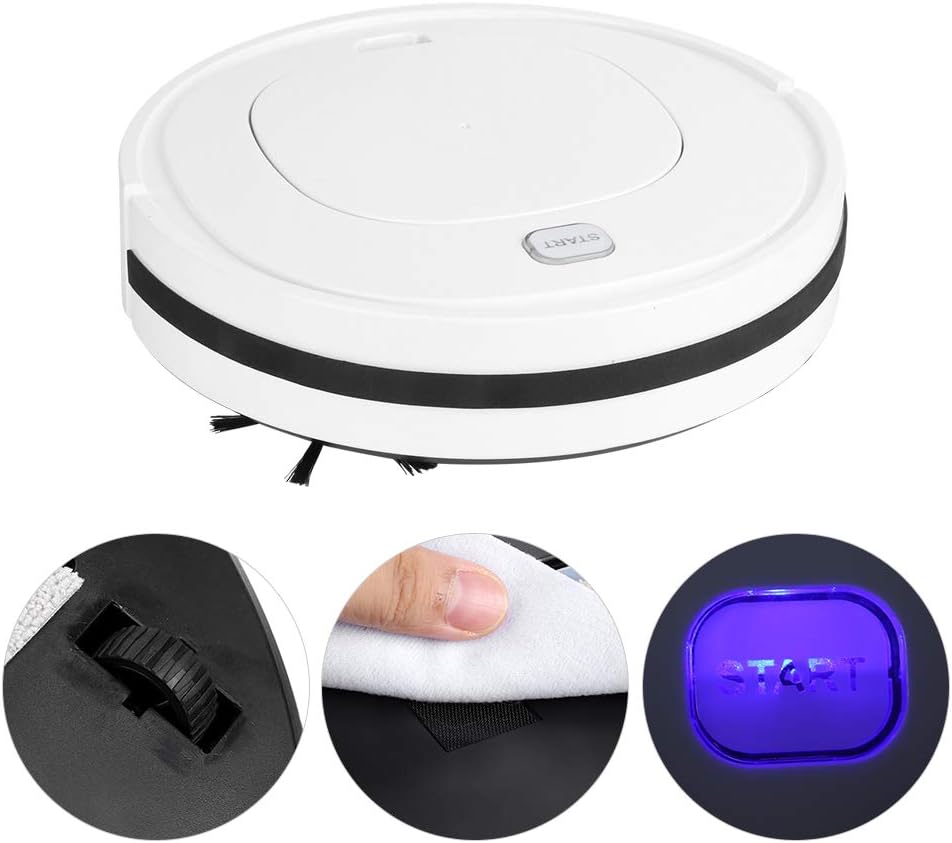 Robot aspirapolvere, aspirapolvere per la casa, robot spazzante automatico intelligente con ricarica USB ricaricabile per uso domestico