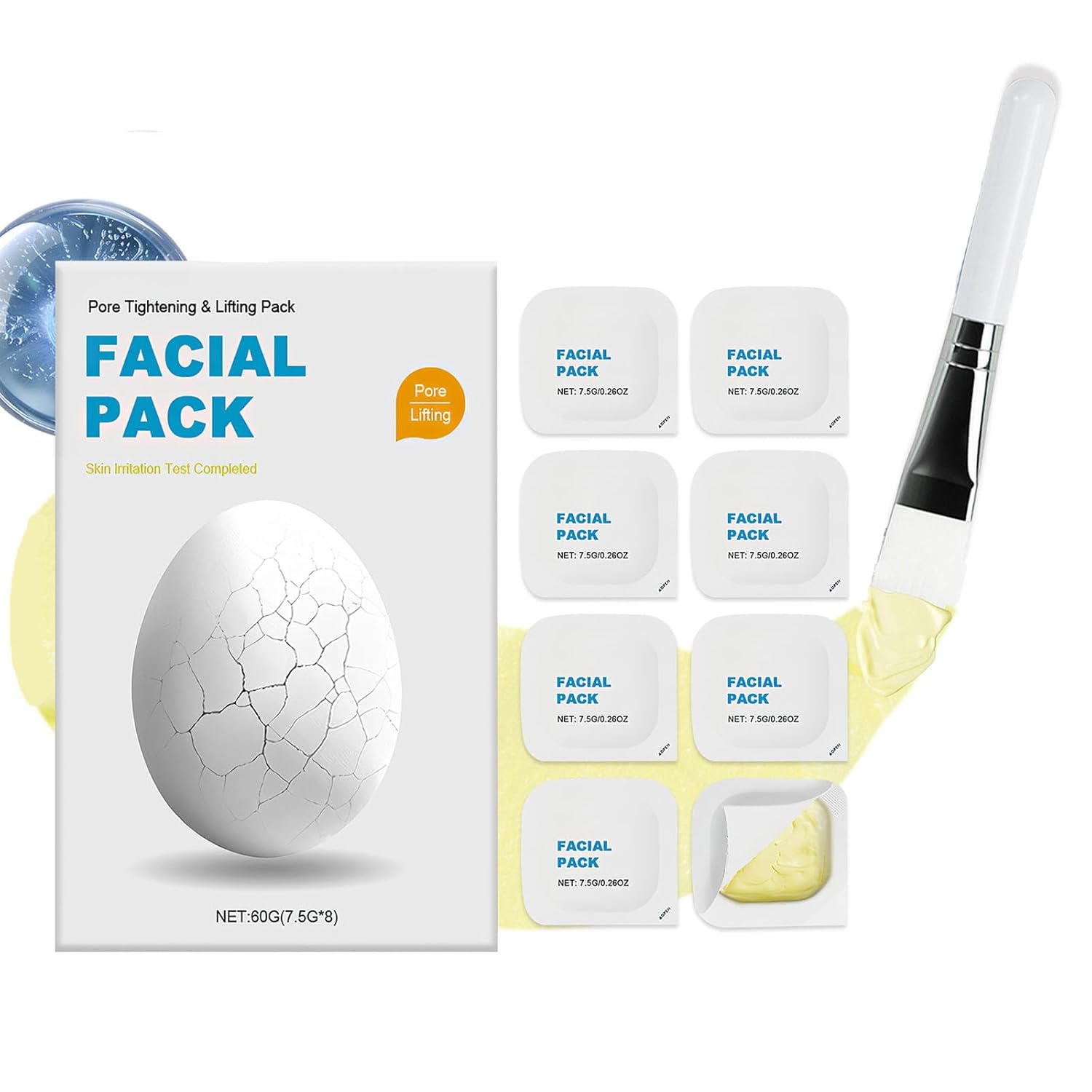Zombie Facial Mask - Zombie Mask Skin Care, Zombie Wash Off Face Mask, Hydrating Skincare Face Mask For Smooth Skin Repair, Pore Tightening  Lifting Deep Cleansing Clay Mud Mask