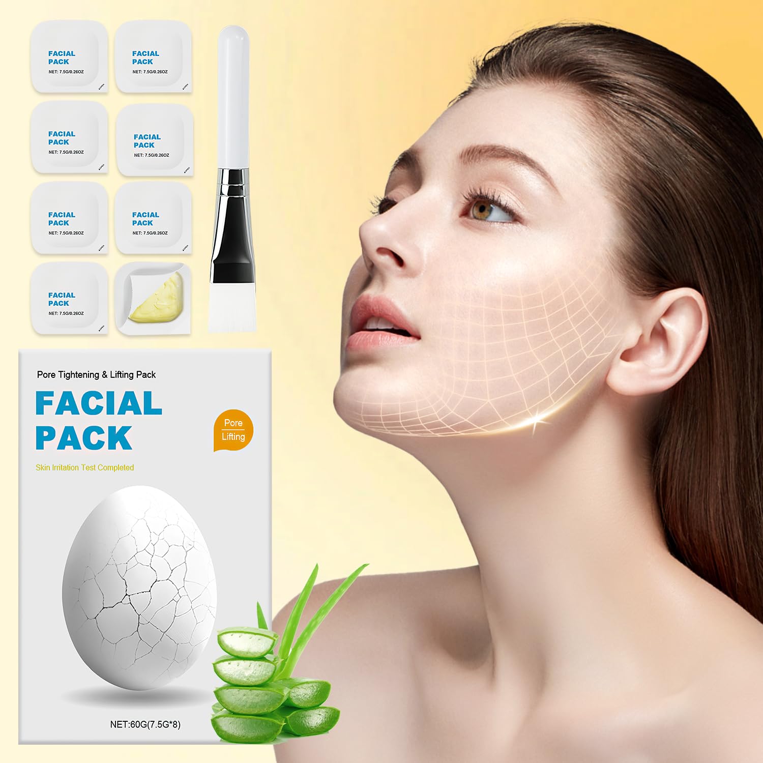 Zombie Facial Mask - Zombie Mask Skin Care, Zombie Wash Off Face Mask, Hydrating Skincare Face Mask For Smooth Skin Repair, Pore Tightening  Lifting Deep Cleansing Clay Mud Mask