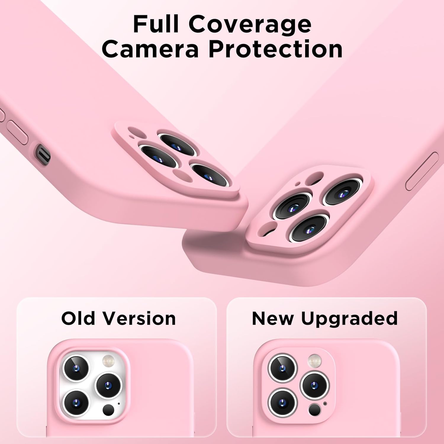 Magnetic for iPhone 14 Pro Max Case, Compatible with MagSafe, [Full Camera Protection][2 Screen Protectors], Suction Cup Phone Mount Silicone Shockproof Protective Phone Case 6.7, Pink