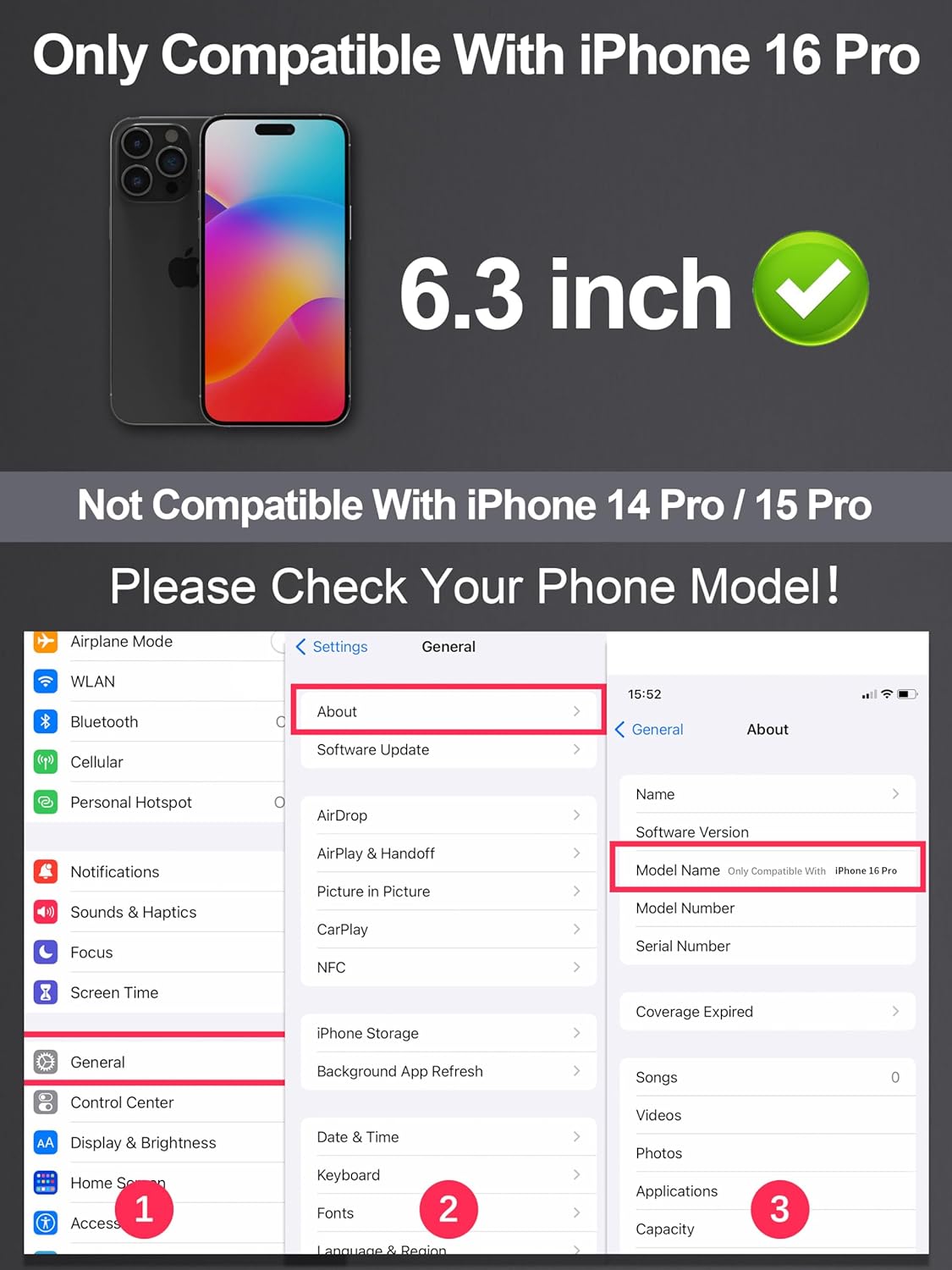 واقي شاشة الخصوصية متوافق مع iPhone 16 Pro مقاس 6.3 بوصة، واقي شاشة أرجواني متدرج مضاد للتجسس ومضاد للضوء الأزرق عالي الدقة من الزجاج المقوى سهل التركيب