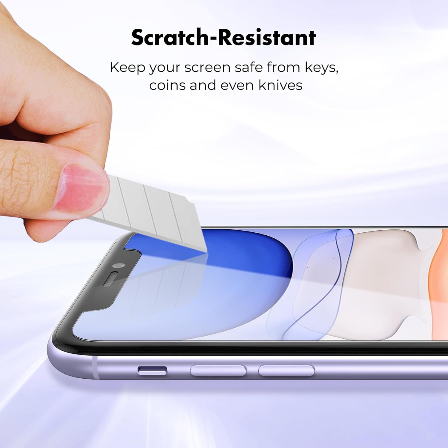 UNBREAKcable Shatterproof Tempered Glass Screen Protector for iPhone 11/iPhone XR [2-Pack] [Easy Installation Frame] [9H Hardness] [99.99% HD Clear][Bubble Free] for Apple 6.1'