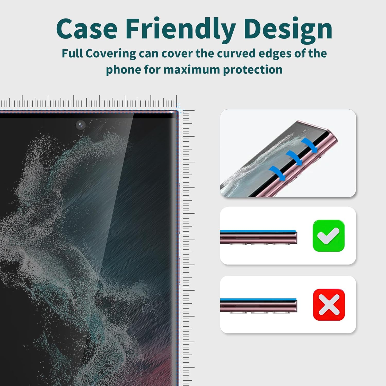 [2 2 Pack] Galaxy S22 Ultra Privacy Screen Protector   Camera Lens Protector, [3D Curved] [9H Hardness] [Ultrasonic Fingerprint Support], Anti-Spy Tempered Glass for Samsung Galaxy S22 Ultra 5G