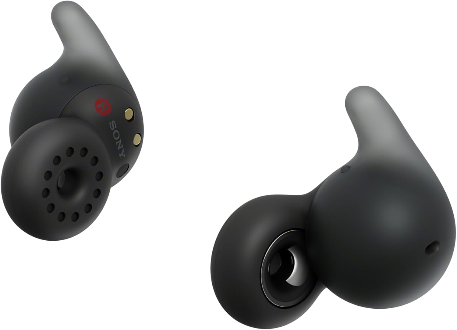Kabellose Ohrhörer mit Geräuschminimierung von Sony mit hochauflösendem Audio, tiefem Bass, klarer Gesprächsqualität, IPX4-Wasserbeständigkeit, Alexa Google Assistant, lange Akkulaufzeit, leicht — Schwarz