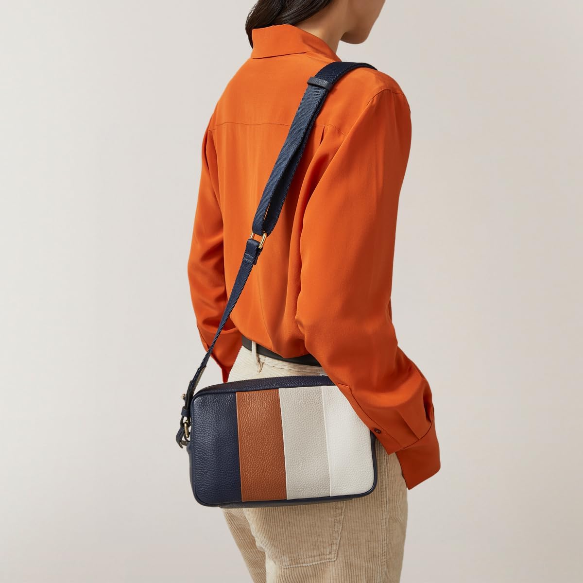 RADLEY London Tavistock - Stripe - Mini Zip Around Crossbody Bag - Ink · v2