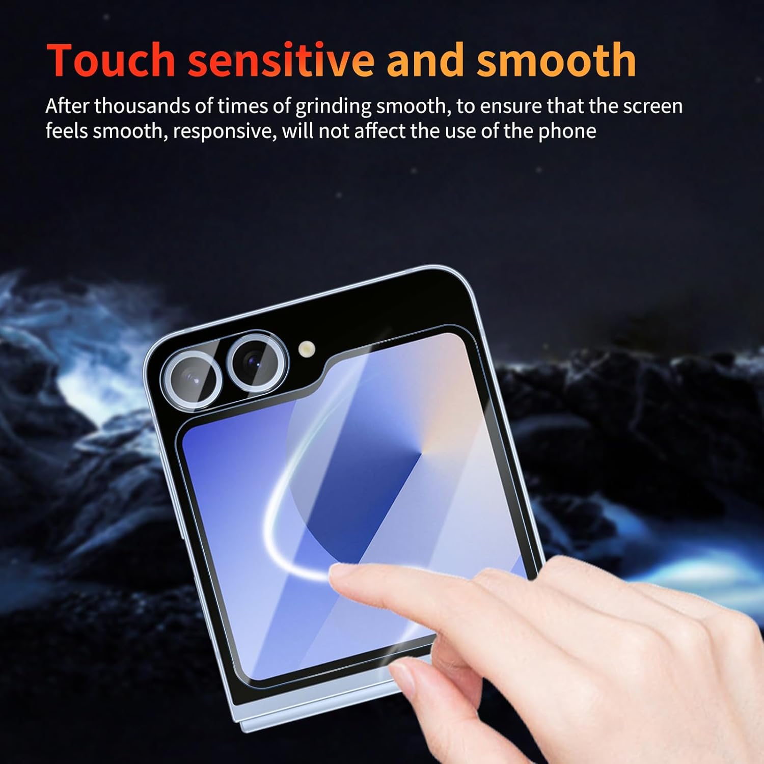 3 Pack Screen Protector for Samsung Galaxy Z Flip 6 6.7 inch with 3 Pack Camera Lens Protector, Tempered Glass Film Anti Scratch, 9H Hardness, HD Clear, Case Friendly