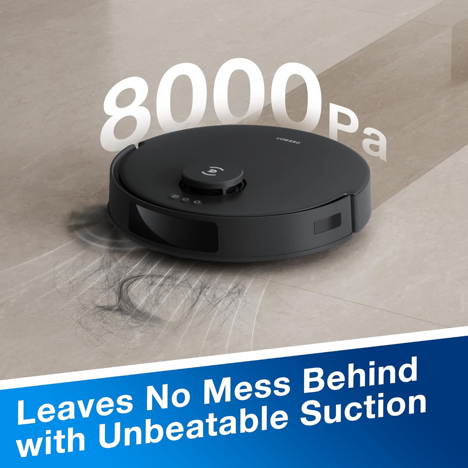 ECOVACS DEEBOT N20 Plus Robot Vacuum and Mop,with Bagless Self Emptying Station,8000Pa Powerful Suction,Anti-Tangle Technology,45-Day Capacity,300 Minutes Runtime,Perfect for Pet Hair · v3