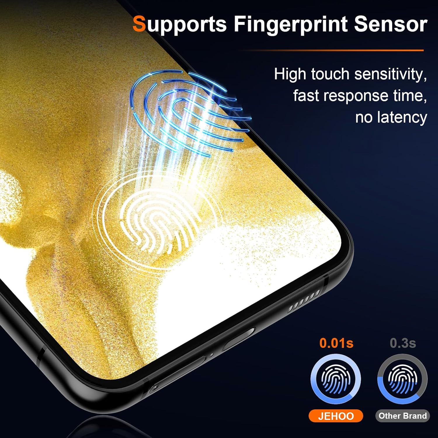 [Lot de 3] Protecteur d'écran en verre trempé pour Samsung Galaxy S22 5G [Kit d'alignement automatique] [Dureté 9H] Protecteur d'écran HD pour Galaxy S22, transparent sans bulles, compatible avec les coques, anti-rayures