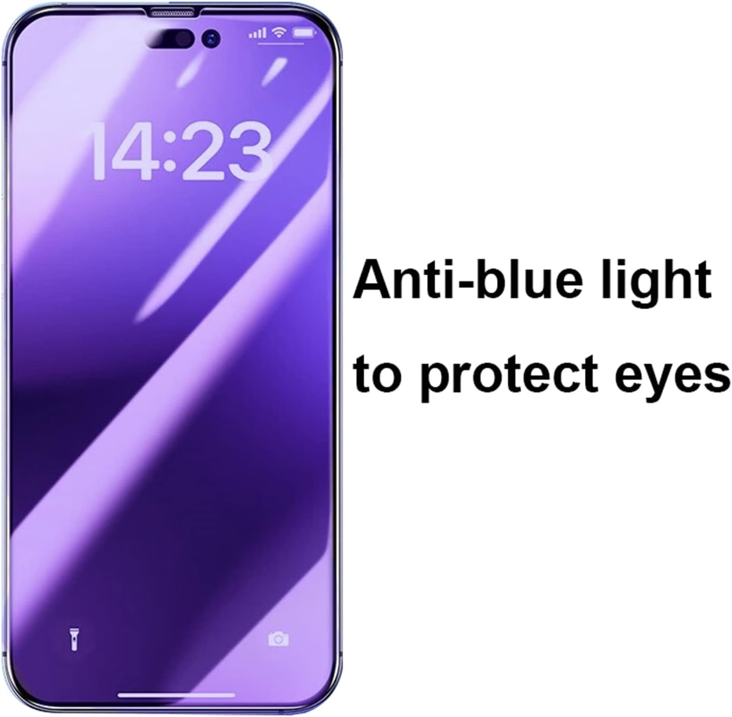 3 PCS Anti-Blue Privacy Tempered Glass for iPhone 16 Pro Anti-Spy Screen Protector Anti-Peeping Film 6.3 inch Blue