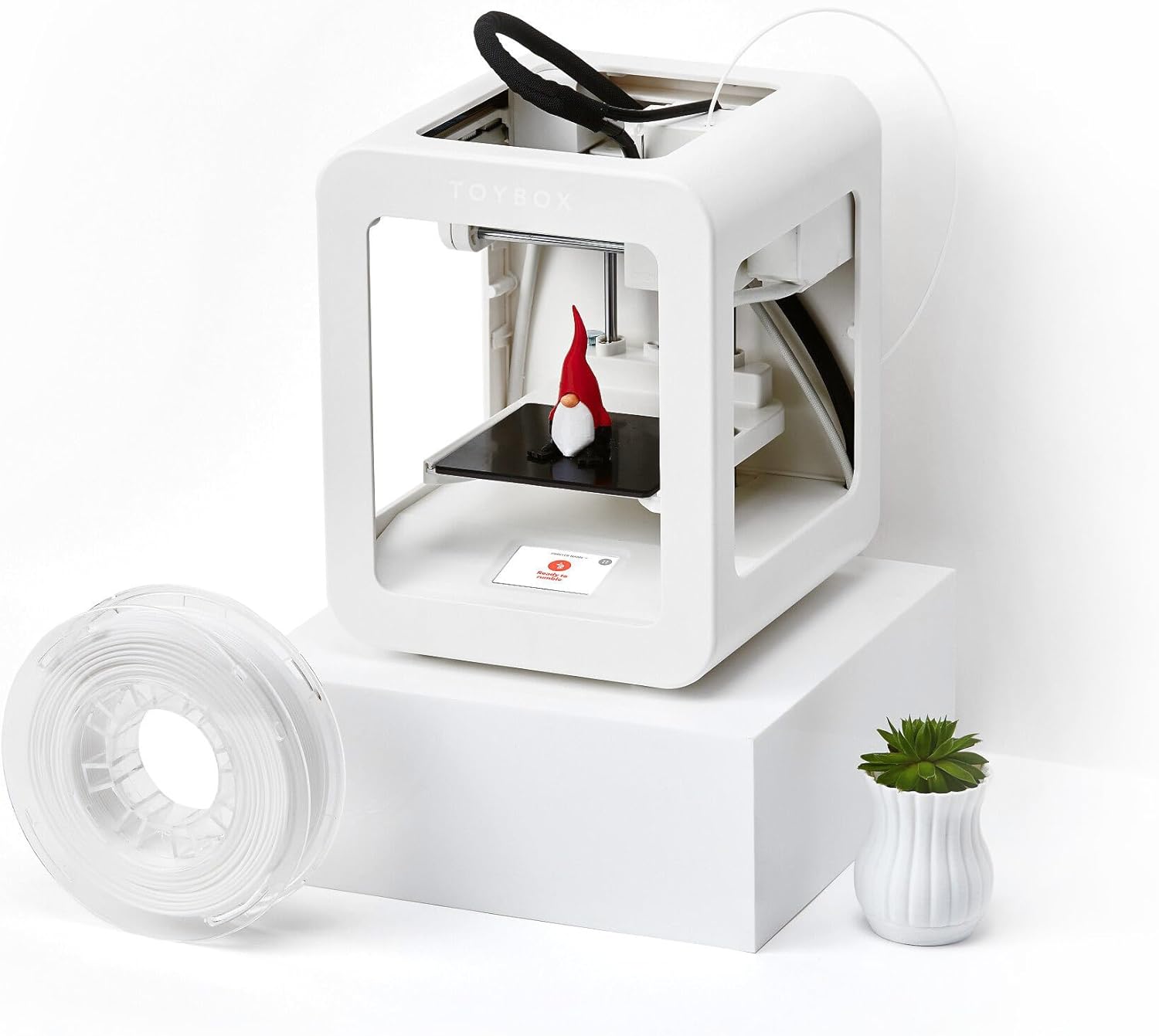 Toybox 3D เครื่องพิมพ์ของเล่นเด็กแบบ 1-Touch พร้อมชุดเริ่มต้นอาหารเครื่องพิมพ์มะพร้าว 1 เครื่อง