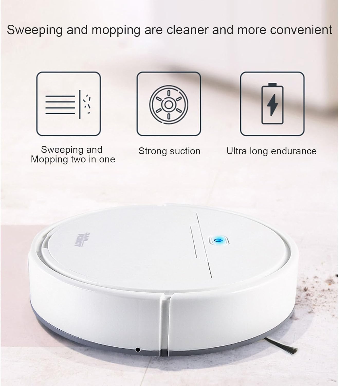 2 in 1 Intelligent Robot Vacuum Cleaner Sweeping  Mopping Robotic Vacuums Strong Suction Automatic Floor Cleaner · v3