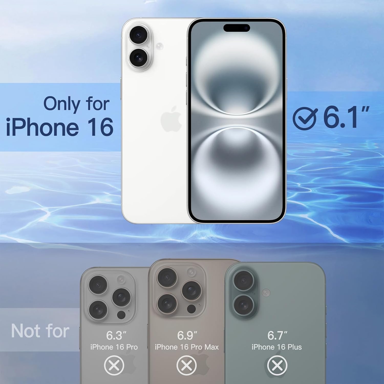 واقي شاشة JETech Privacy Full Coverage لهاتف iPhone 16 مقاس 6.1 بوصة، حافة سوداء من الزجاج المقوى المضاد للتجسس مع أداة تثبيت سهلة، مناسب للحافظة، عبوة من قطعتين