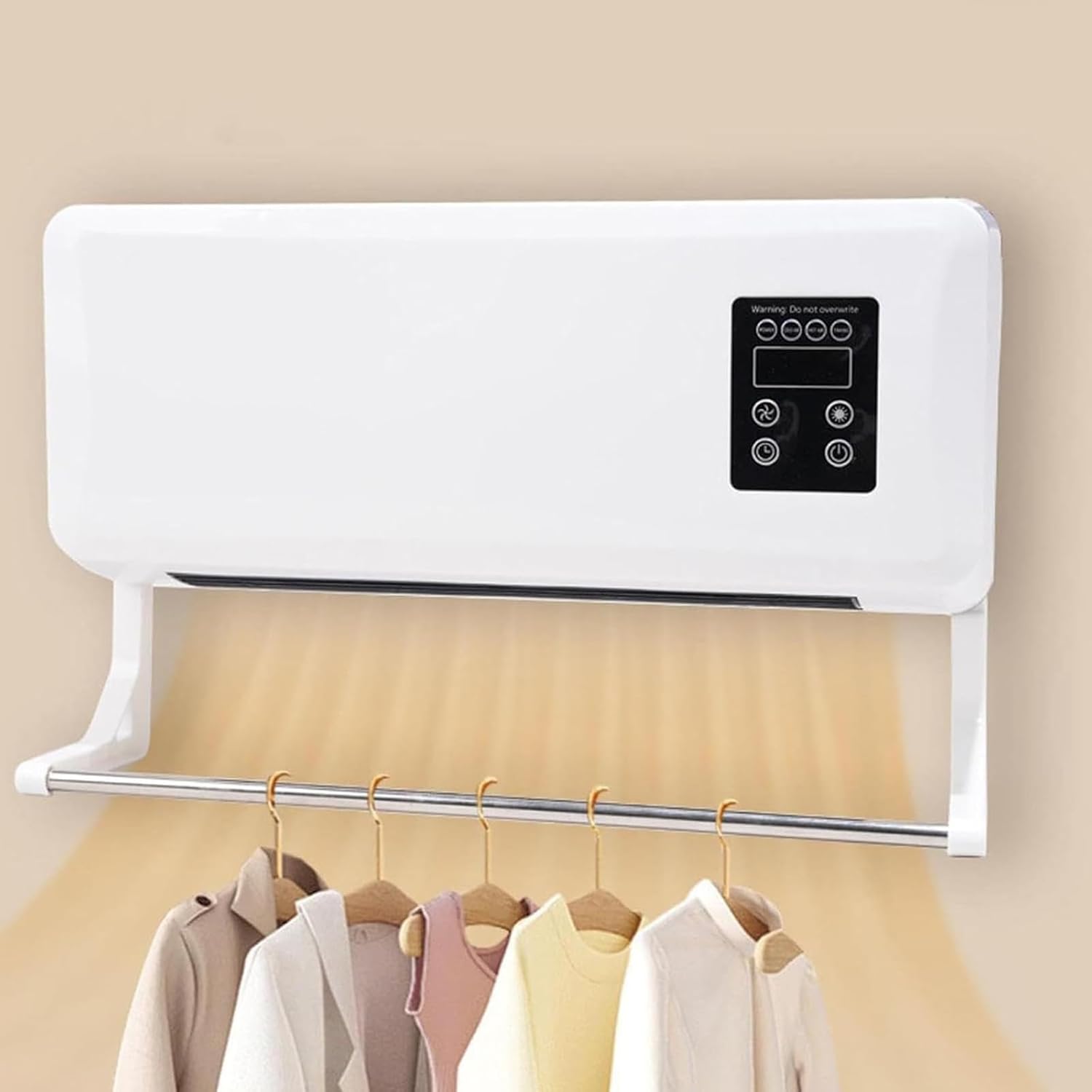 Mini ścienny wentylator kurtynowy 2 w 1 Bezostrzowy wentylator ścienny Mini Split AC/system grzewczy Przenośny bezkanałowy wentylator klimatyzatora do domowego biura Sypialnia do domowego biura