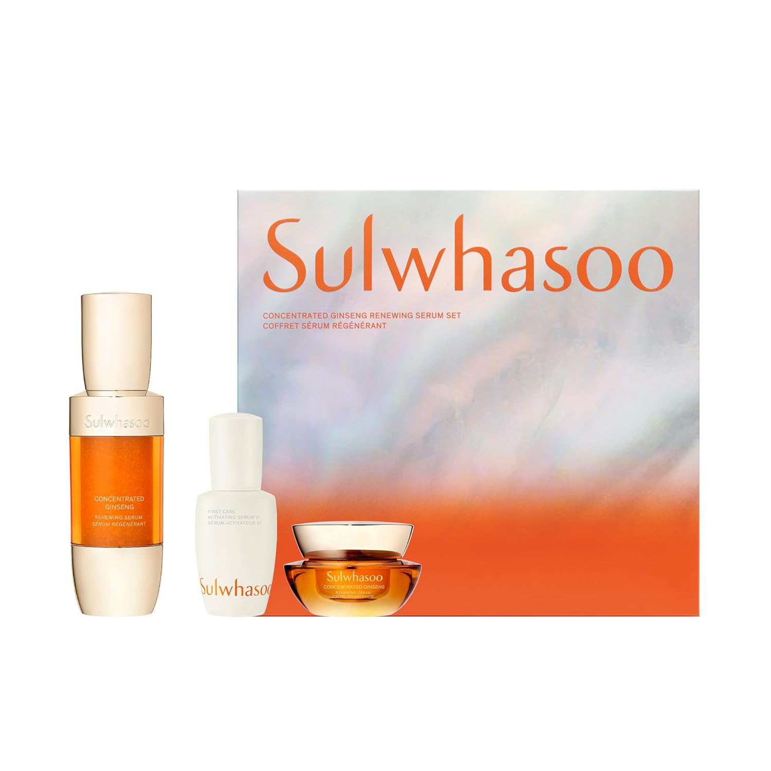 Sulwhasoo Concentrated Ginseng Renewing Serum - Korean Anti-Aging Serum, Visibly Improves Wrinkles and Firmness, Retinol, Niacinamide, Saponins  Hyaluronic Acid · v7
