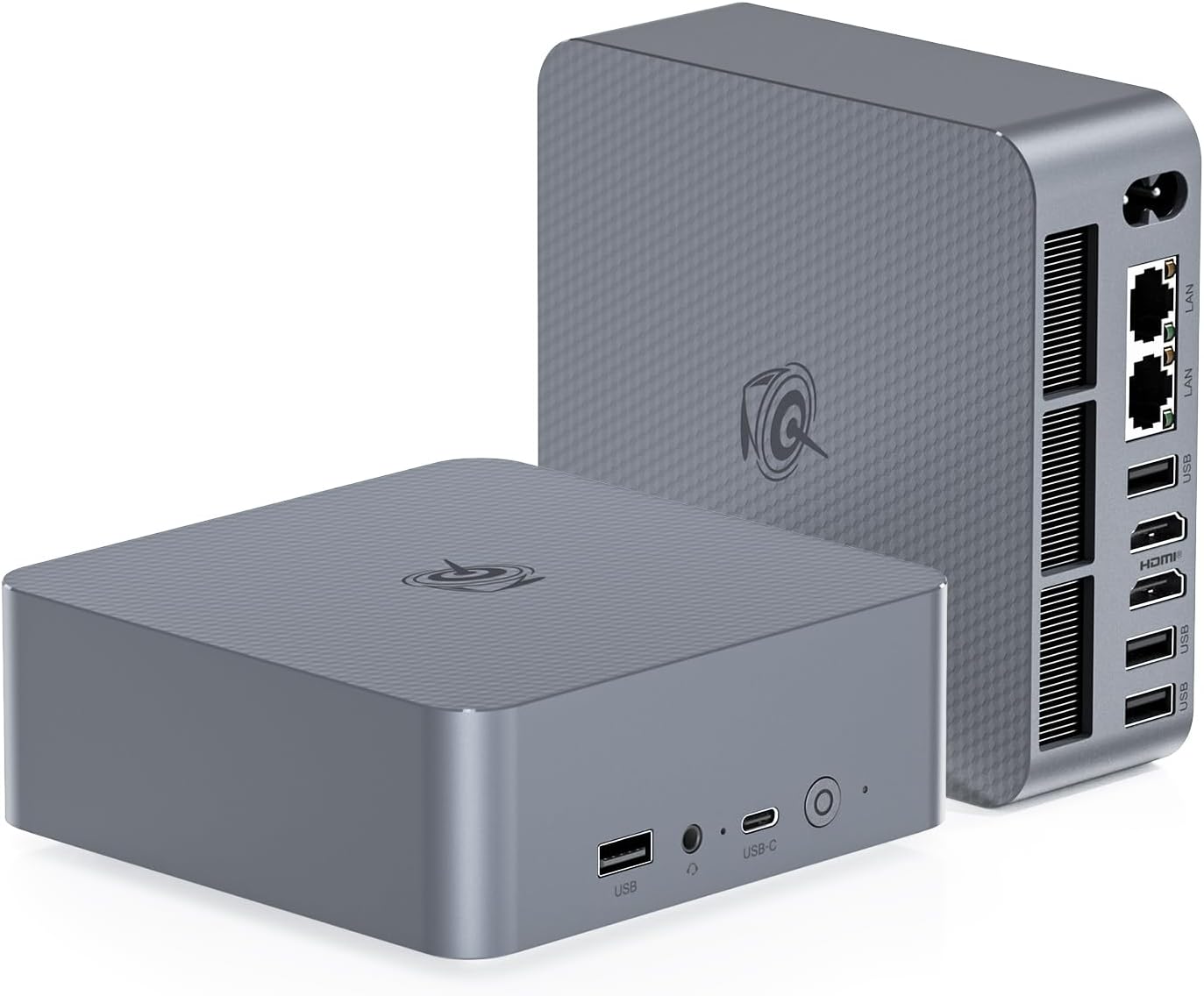 Beelink EQR6 Mini PC, AMD Ryzen 7 7735HS (8C/16T, Up to 4.75GHz), 24GB DDR5 RAM 1TB PCle4.0 SSD, Mini Desktop Computer Support 4K@60Hz/WiFi6/BT5.2/Dual LAN/Gaming PC · v12