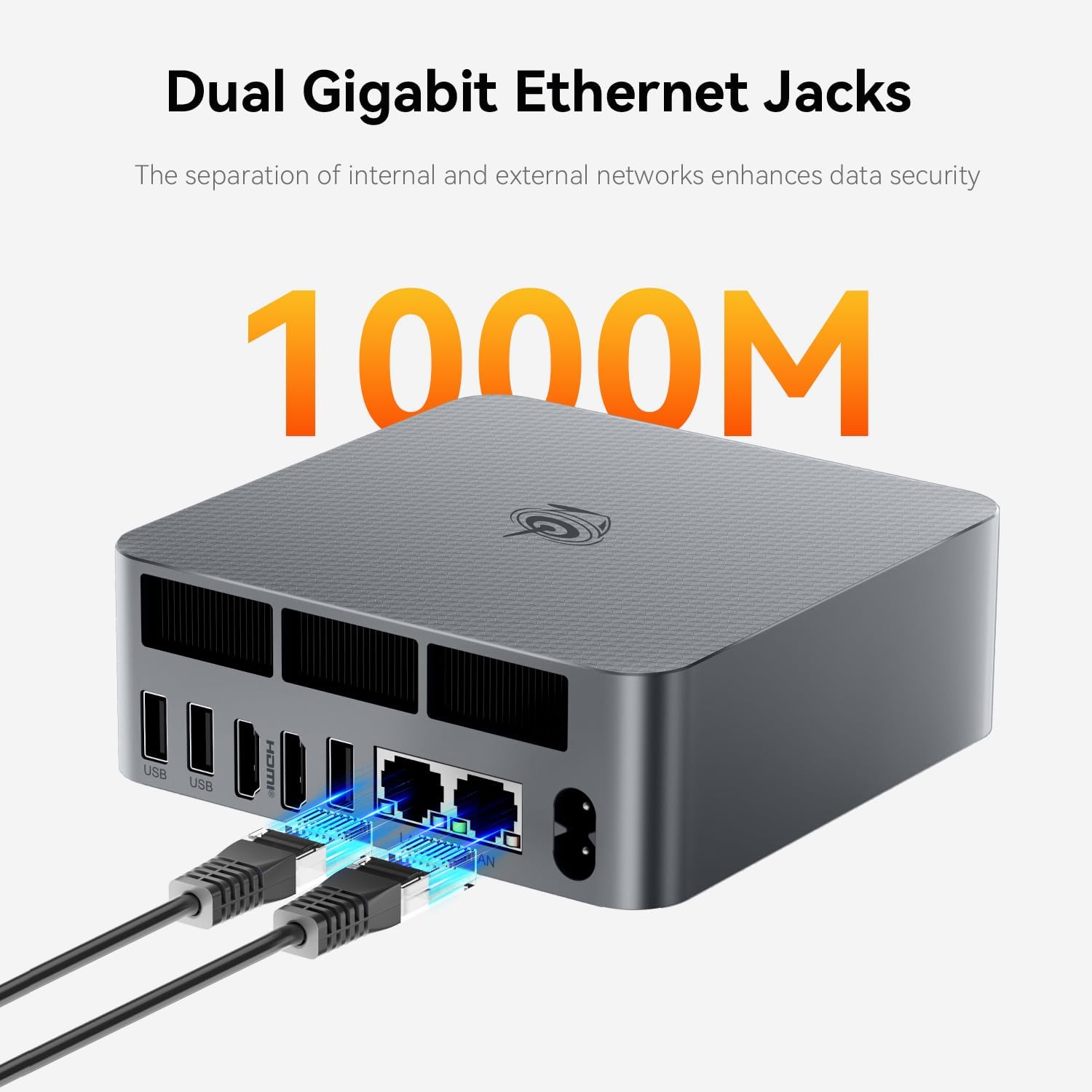 Beelink EQR6 Mini PC, AMD Ryzen 7 7735HS (8C/16T, Up to 4.75GHz), 24GB DDR5 RAM 1TB PCle4.0 SSD, Mini Desktop Computer Support 4K@60Hz/WiFi6/BT5.2/Dual LAN/Gaming PC · v12