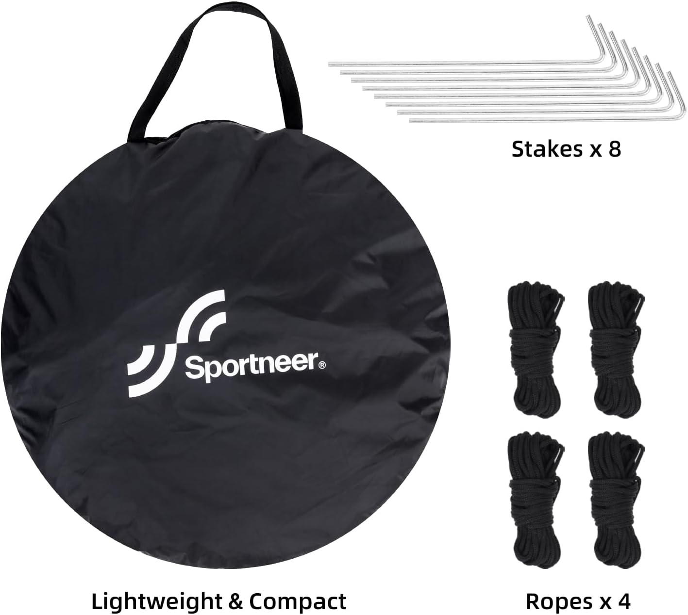 เต็นท์กีฬา Sportneer เต็นท์กีฬาแบบกางออกทันทีสำหรับ 2-4 คน ขนาด 46 x 92 x 63.5 นิ้ว เต็นท์กีฬาแบบใส กันน้ำ เหมาะสำหรับการตกปลา ตั้งแคมป์ และงานกีฬา ติดตั้งง่าย ถอดประกอบง่าย