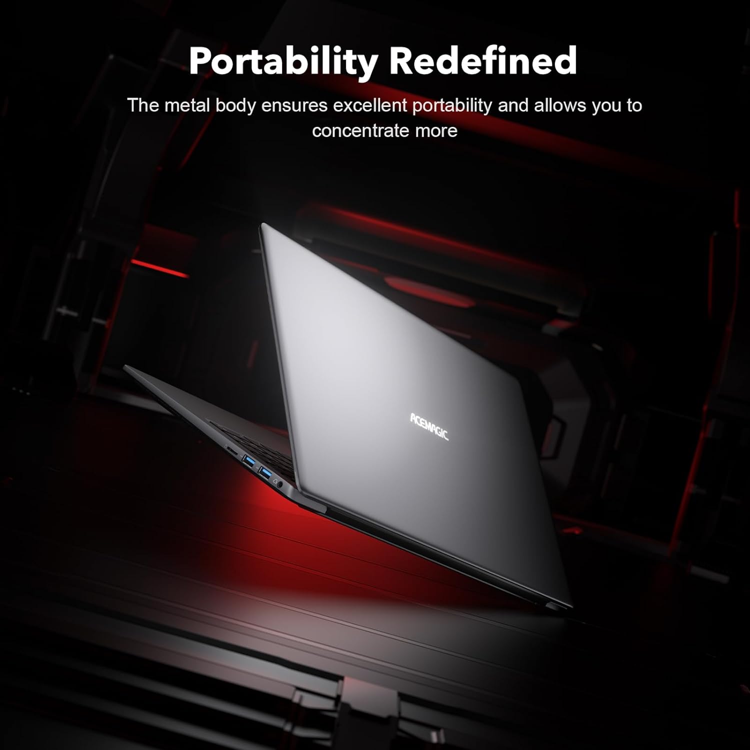 Ordinateur portable de jeu ACEMAGIC 2024 News, AMD Ryzen 7 5700U avec carte graphique Radeon RX Vega 8, écran FHD 16,1, 16 Go de RAM, SSD NVMe de 512 Go, clavier rétroéclairé, Type-C (fonction complète), WiFi 6, batterie 53 Wh