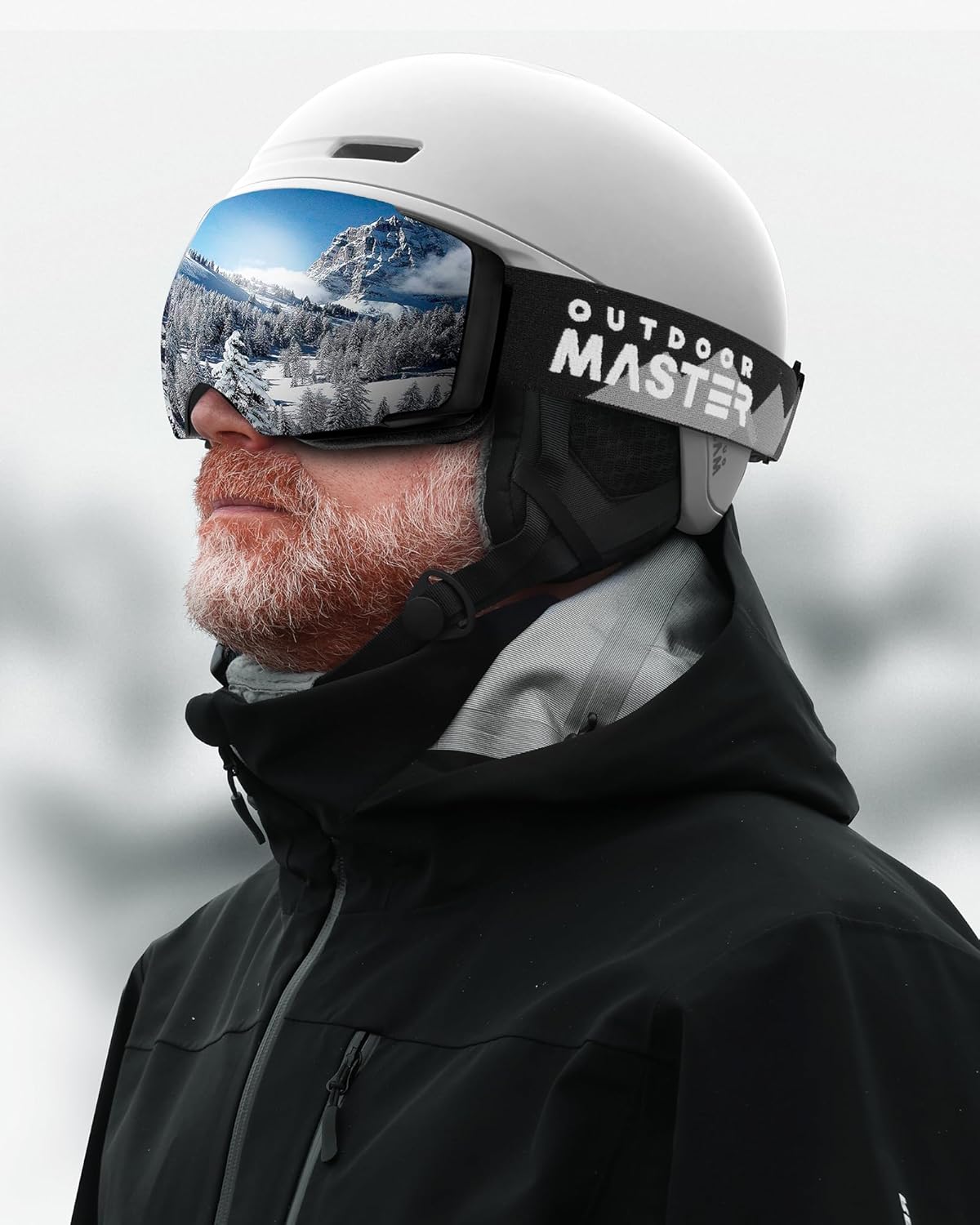 Casco de esquí OutdoorMaster Diamond II MIPS con gafas de esquí PRO Set, ajuste ajustable, conjunto de casco de snowboard y gafas de nieve, casco para deportes de nieve para hombre, mujer y joven