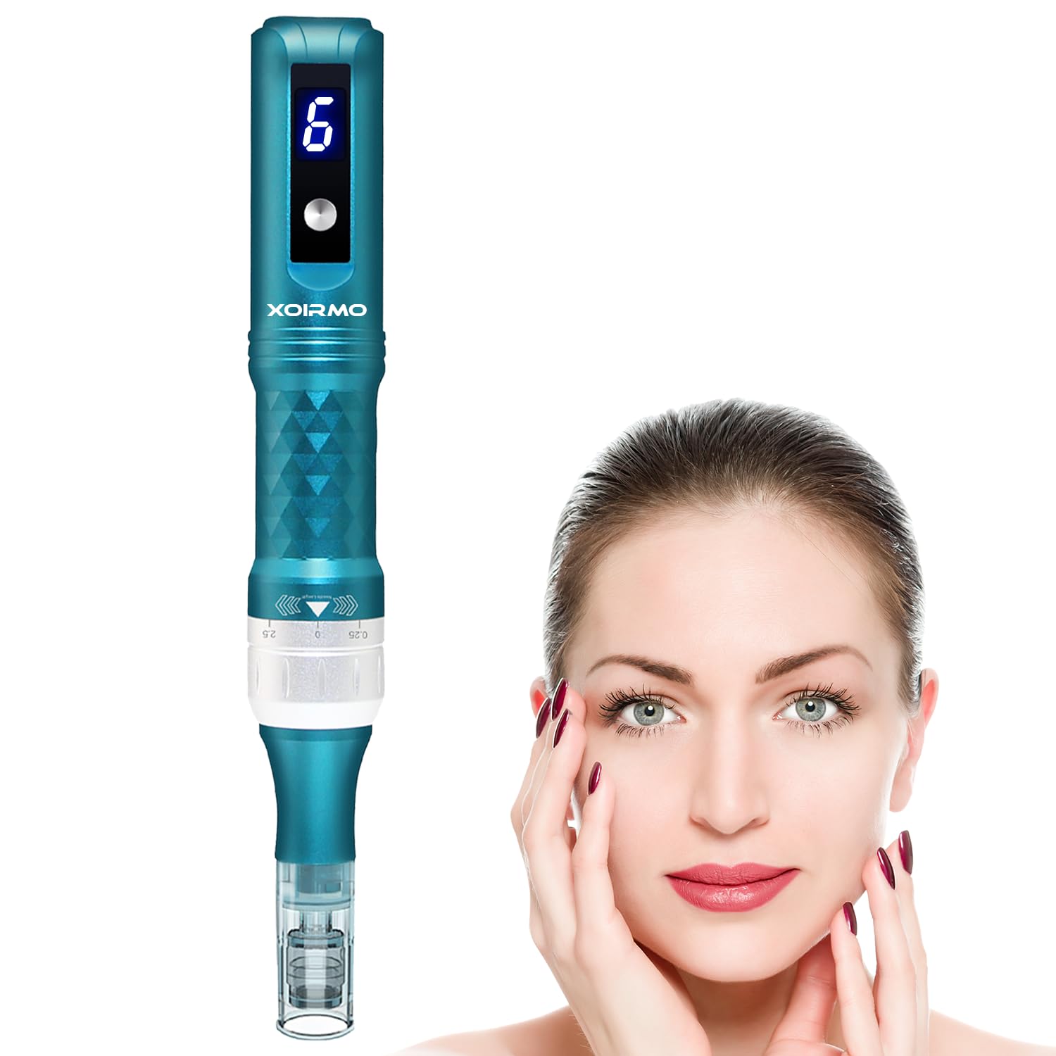 Home Use Face Hair Beard Microneedling Microneedle Skin Care Tool Kit for Men and Women · v3