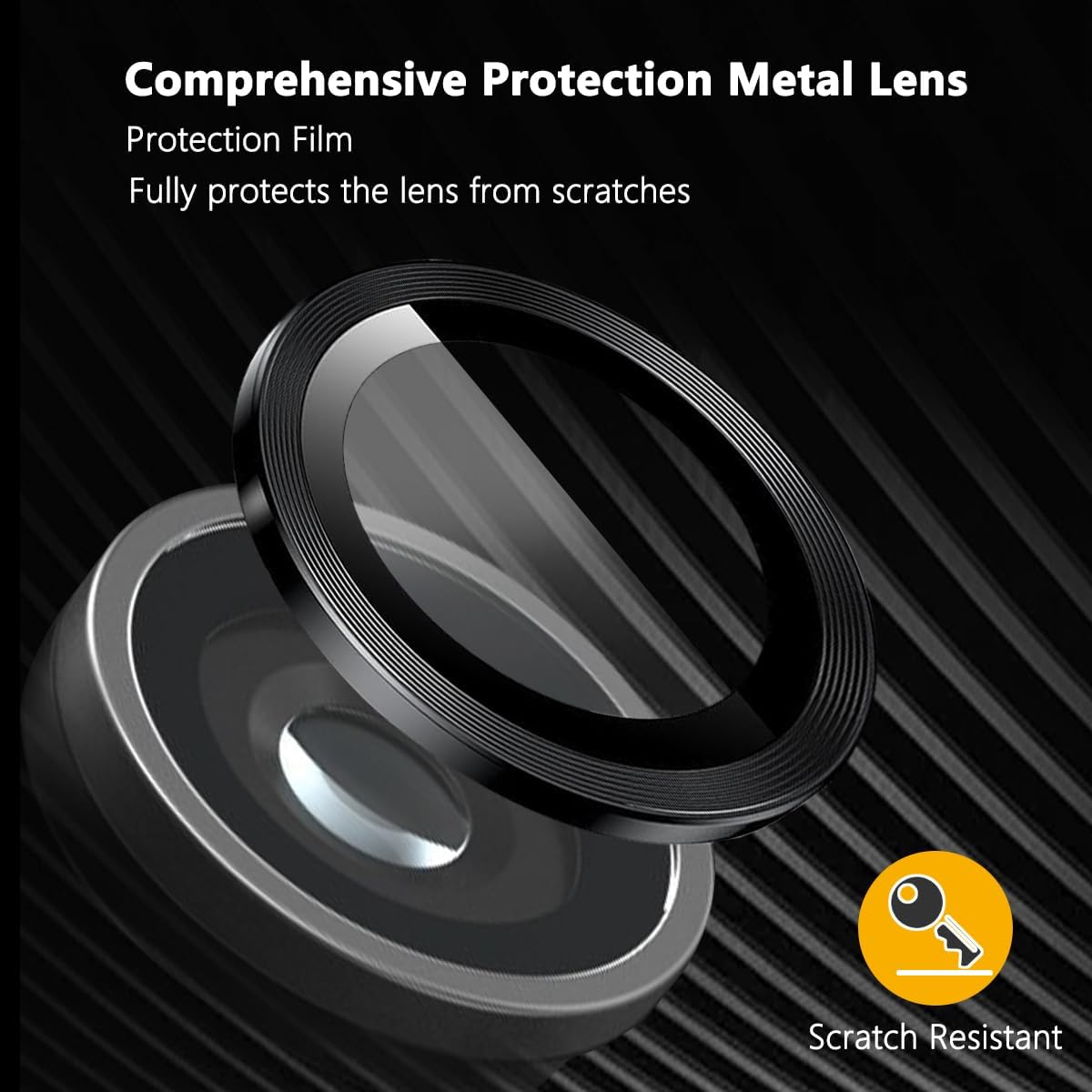 [1 Pack] Camera Lens Protector for Nothing Phone 2, Tempered Glass Screen Protector Metal Individual Camera Cover Accessories for Nothing Phone 2 · v2