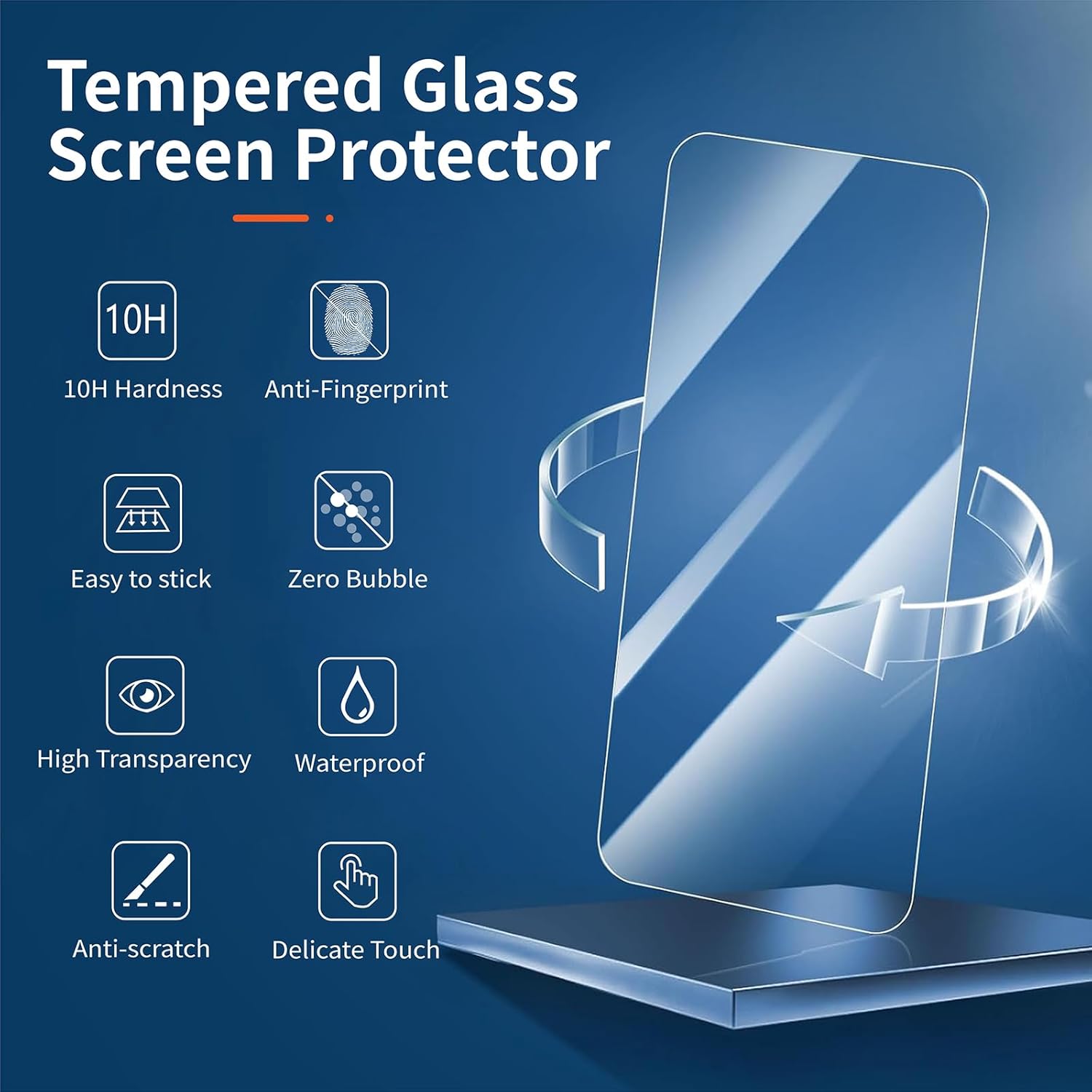 SAMKE 3-Pack for iPhone 16 Pro Max Screen Protector Tempered Glass, iPhone 16 ProMax (6.9-inch) Tempered Glass Film, 10H Hardness, Ultra Resistant, Ultra-strong adsorption, easy to install, Bubble Free · v2