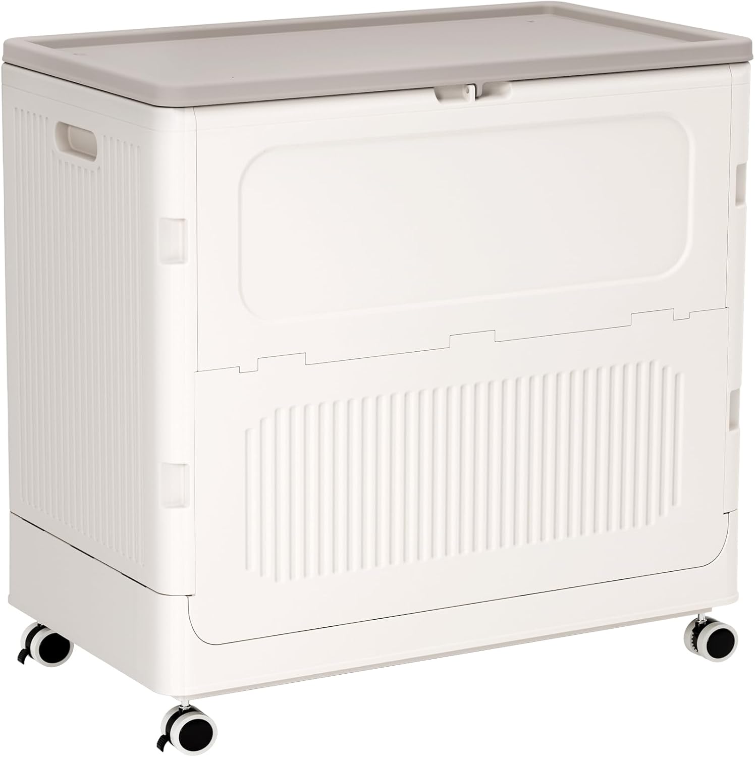 Toy Box for Living Room Area - 130L Extra Large Toy Chest Storage Organizer - Collapsible Sturdy Toy Storage Bins with Lids and Wheels - Kids Toy Box for Boys, Girls, Nursery, Playroom · v4
