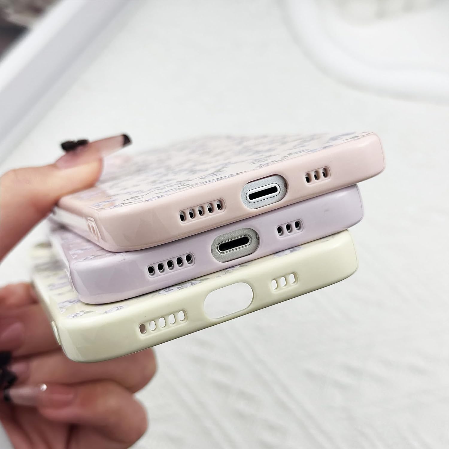 Floral Case for iPhone 14 Cute Flower Rose Pattern Aesthetic for iPhone 14 Case Vintage Girls Women,Oil Flowers Girly Trendy Slim Fit TPU Shockproof Protective Case, Yellow