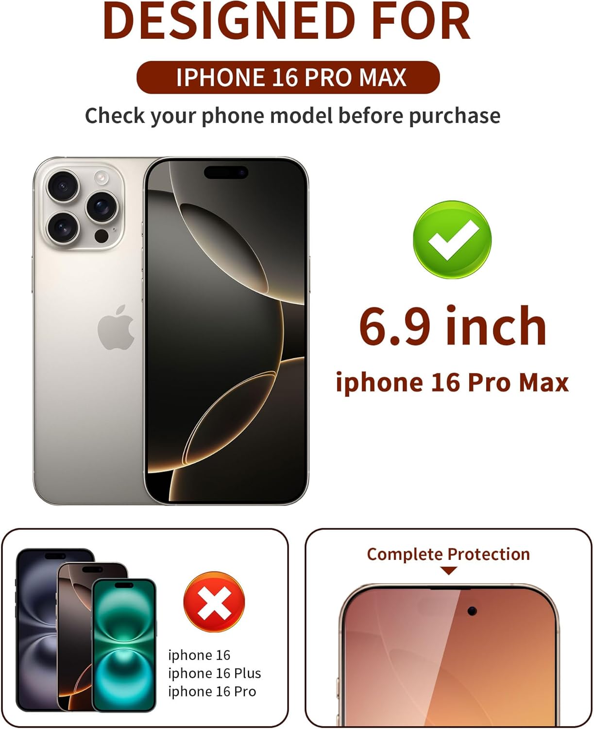 Lot de 2 films de protection d'écran confidentiels en verre trempé pour iPhone 16 Pro Max, 6,9 pouces, film en verre privé anti-espion, anti-lumière bleue, pas de bulles, anti-rayures, couverture complète, vert dégradé