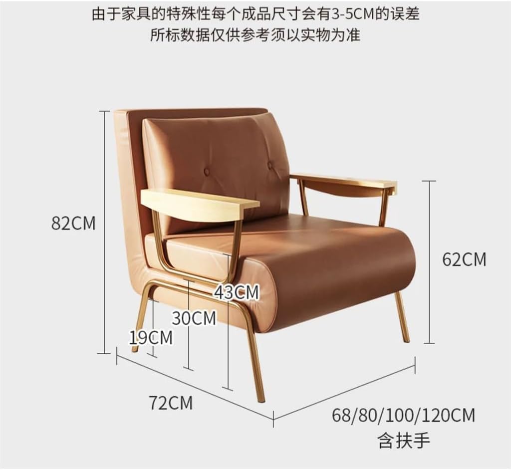 Folding Sofa Bed Dual-use Single Small Office Nap Nap Folding Bed Technology Fabric Sofa Chair(120cm) · v2