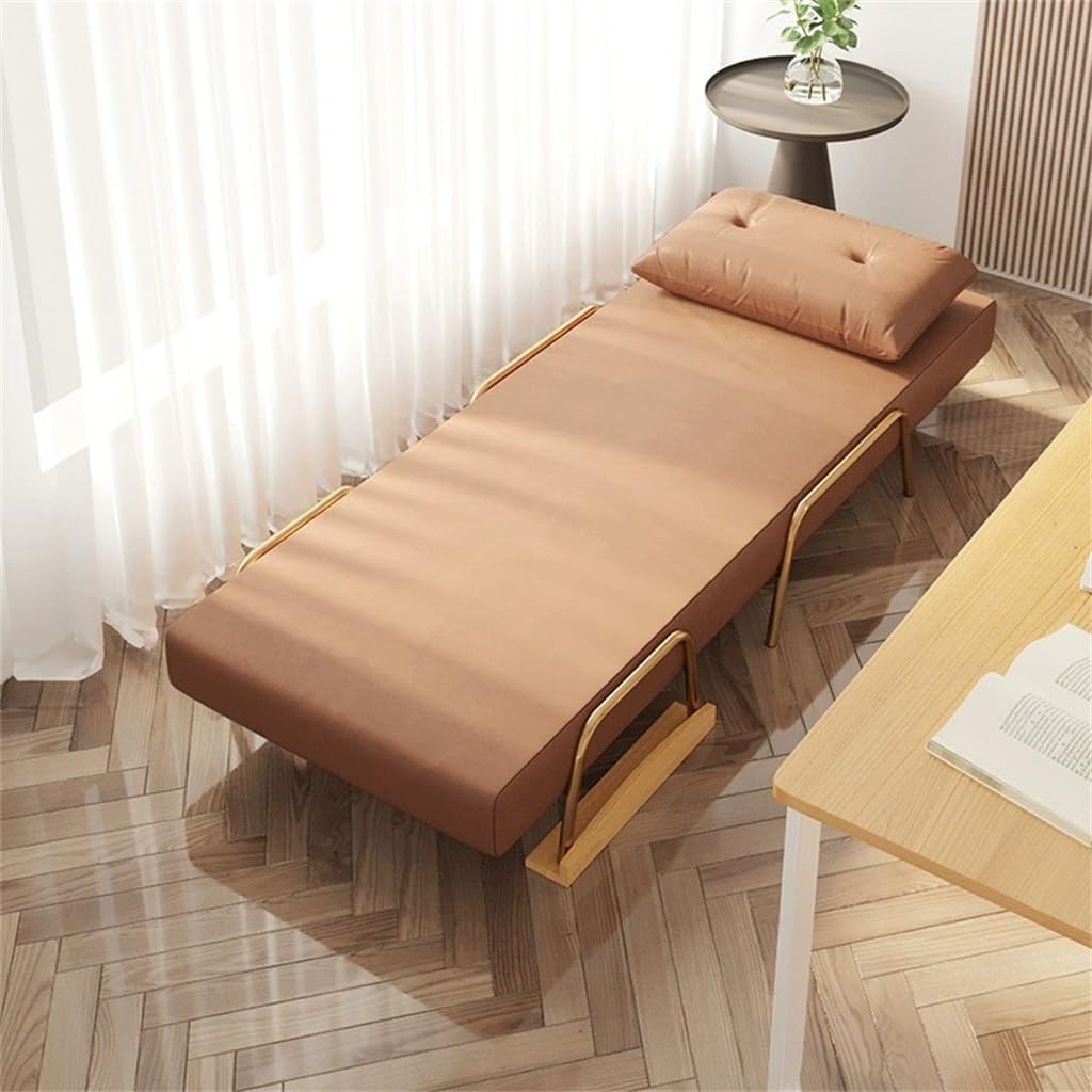 Folding Sofa Bed Dual-use Single Small Office Nap Nap Folding Bed Technology Fabric Sofa Chair(120cm) · v2