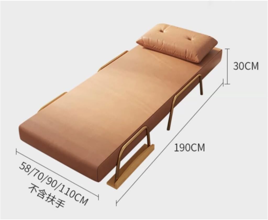 Folding Sofa Bed Dual-use Single Small Office Nap Nap Folding Bed Technology Fabric Sofa Chair(120cm) · v2