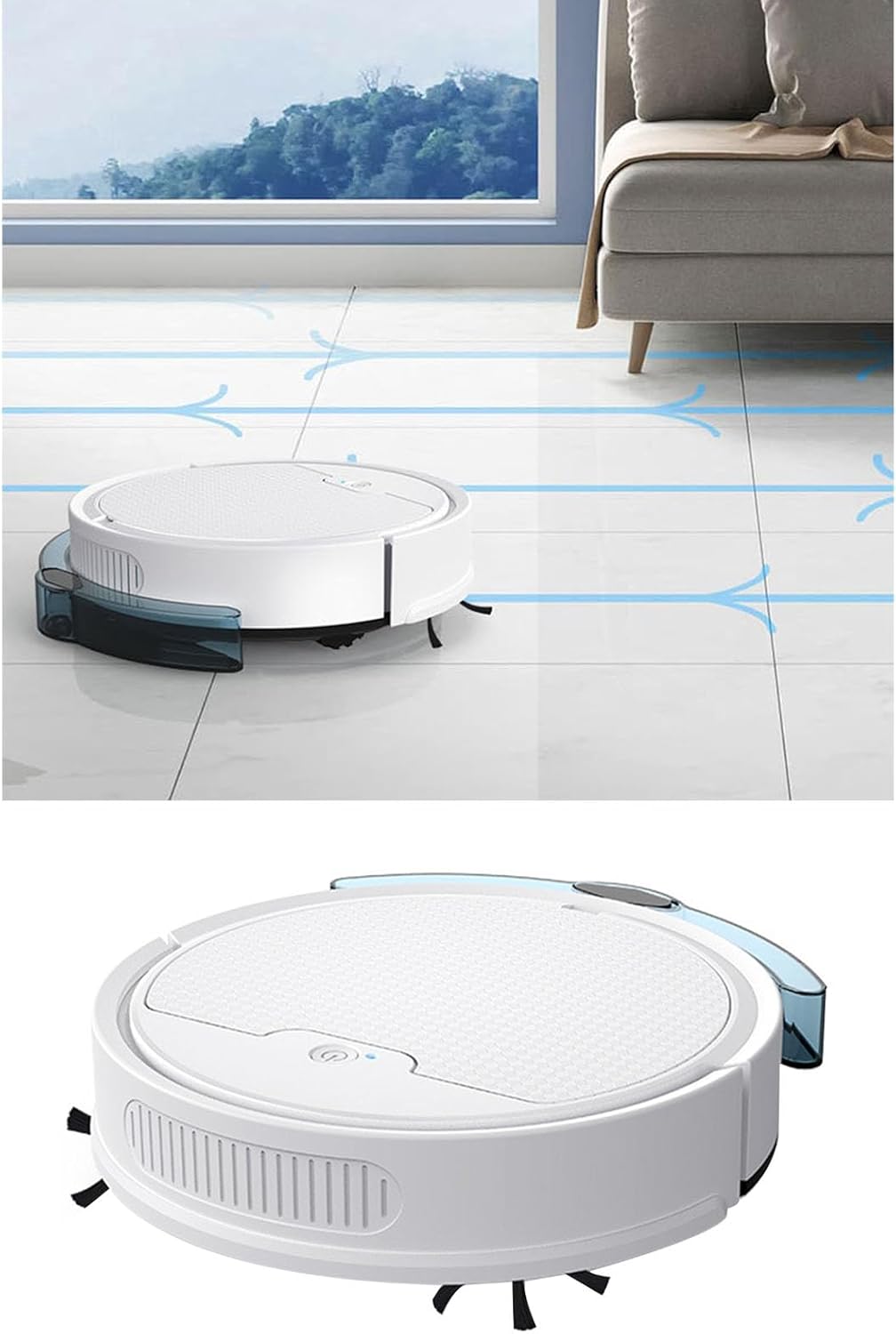 Aspirapolvere automatico con robot spazzante intelligente Apparecchi di aspirazione per tappeti e peli di animali domestici