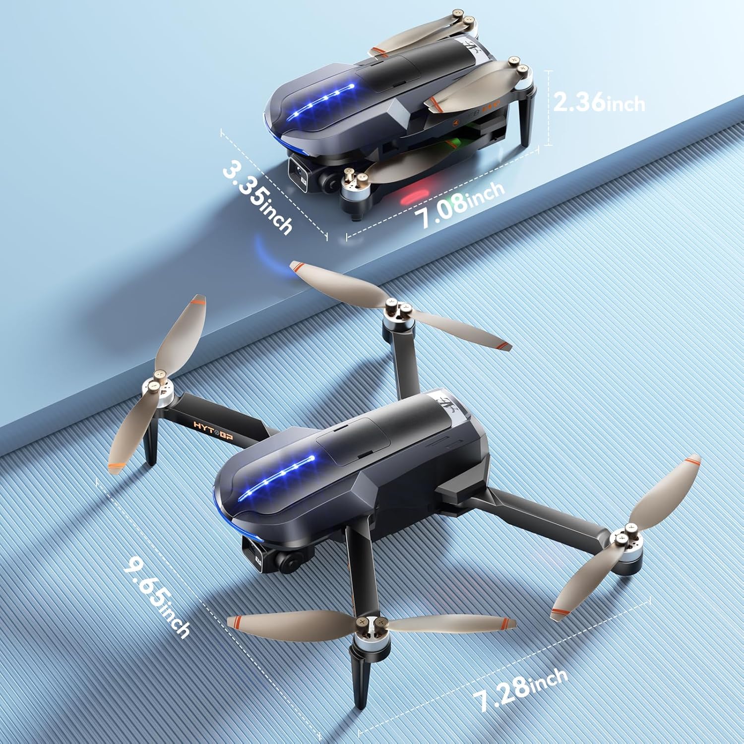 طائرات بدون طيار ذات 3 محاور Gimbal EIS مع كاميرا للبالغين 4K/30FPS، طائرة بدون طيار HYTOBP AE8 GPS مع محرك بدون فرشاة، بطارية واحدة، أقصى مدة طيران 28 دقيقة، لقطات سريعة، عودة تلقائية، مقاومة للرياح، حقيبة حمل