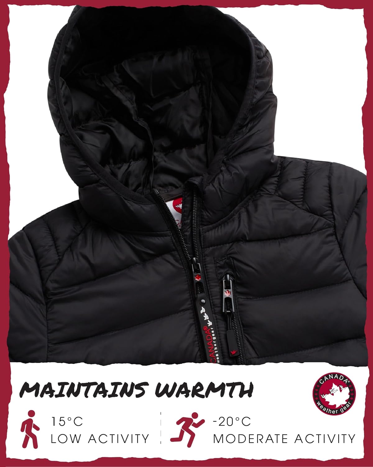 CANADA WEATHER GEAR куртка-пуховик для девочек - легкая, компактная, водонепроницаемая верхняя одежда, куртки для девочек (7-16)