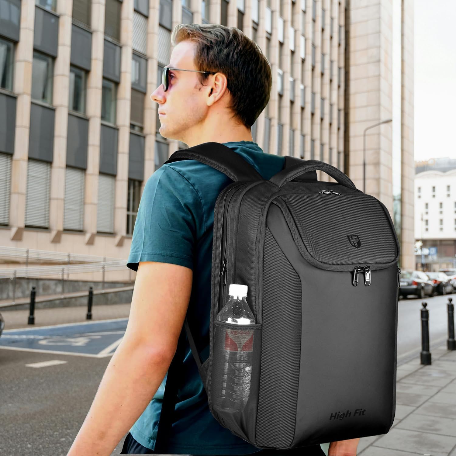 Genişletilebilir Seyahat Sırt Çantası, İş Dizüstü Bilgisayar Sırt Çantası, USB Şarj Bağlantı Noktalı TSA-Flight Onaylı Sırt Çantası, Erkekler Kadınlar için 15.6 İnç Dizüstü Bilgisayara uyar
