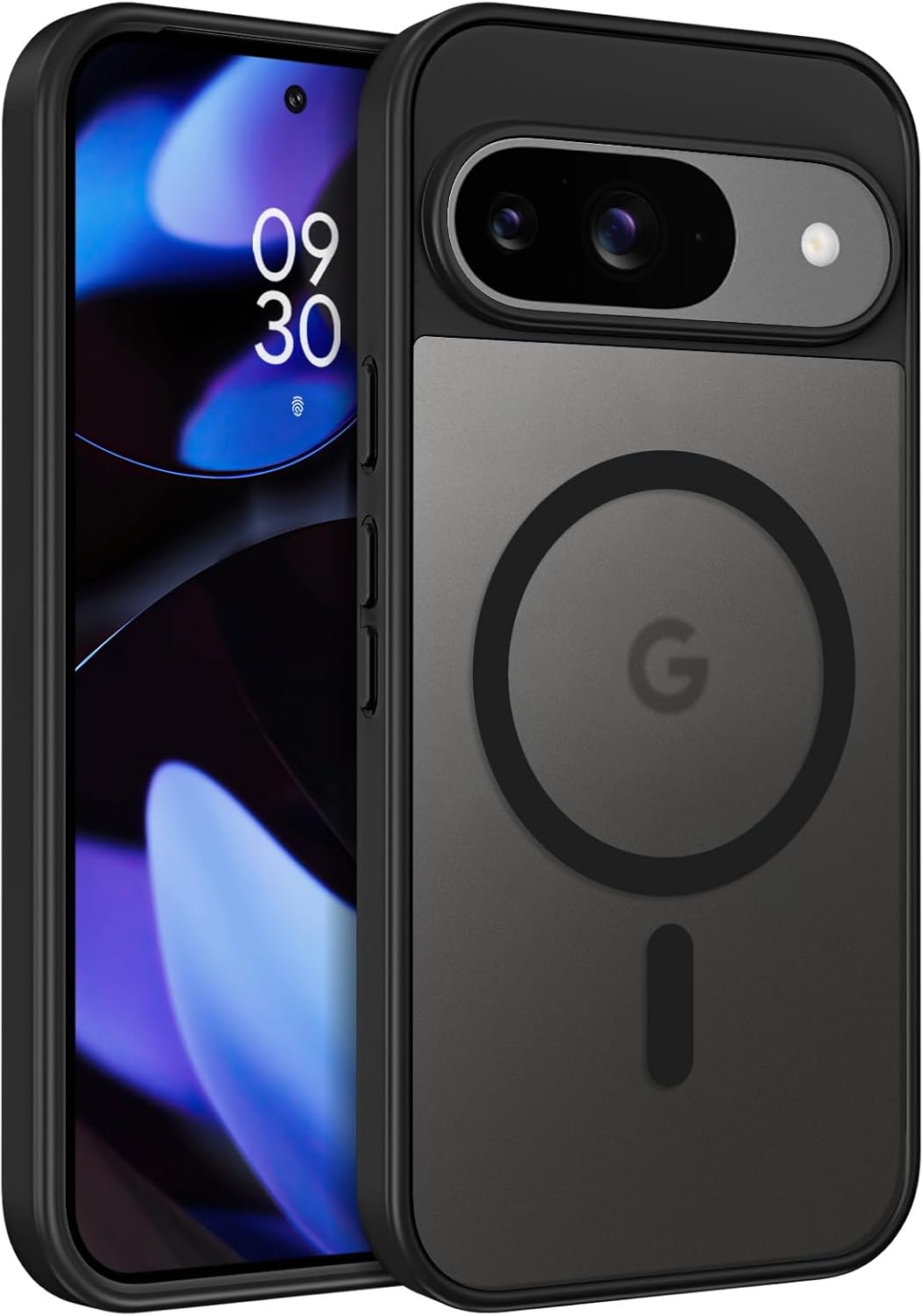 BENTOBEN for Google Pixel 9 Case  Google Pixel 9 Pro Case [Compatible with Magsafe] Translucent Matte Magnetic Pixel 9/9 Pro Case Slim Thin Shockproof Women Men Protective Phone Cases Cover, Black · v2