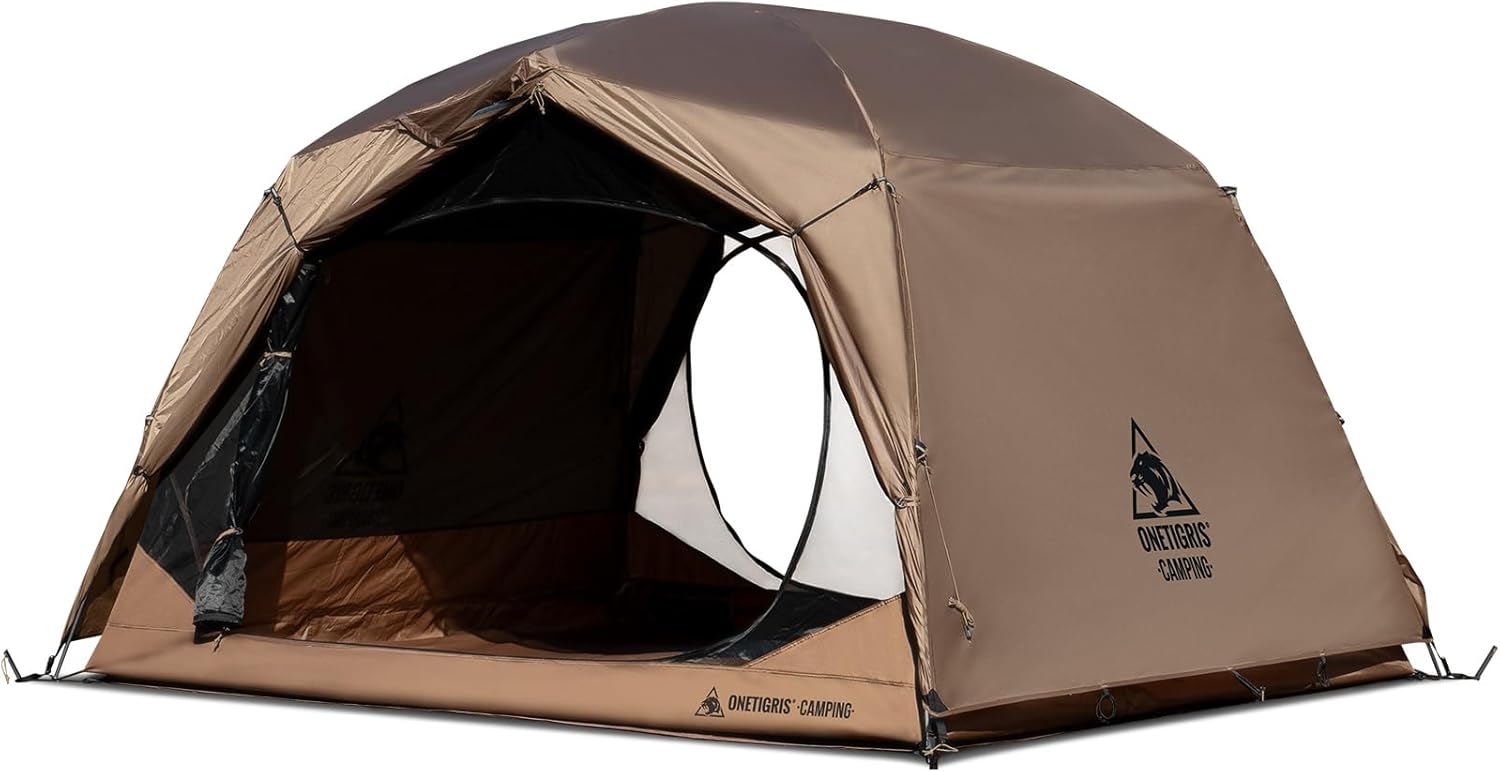 OneTigris JOVIAN 4 Person Camping Tent 3 Season Family Tent Easy Setup Outdoor Backpacking Shelter with 2000mm Outer Tent Tarp, 5000mm Tent Bottom  Waterproof Floor Mat · v5
