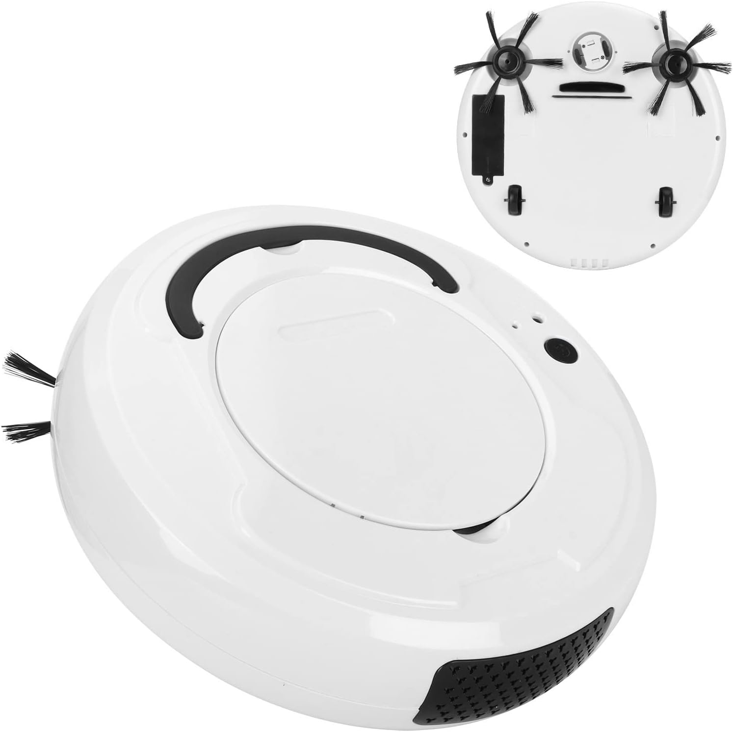Aspirapolvere robot intelligente, automatico ed efficiente, pulitore per pavimenti silenzioso per peli di animali domestici, marmo e legno