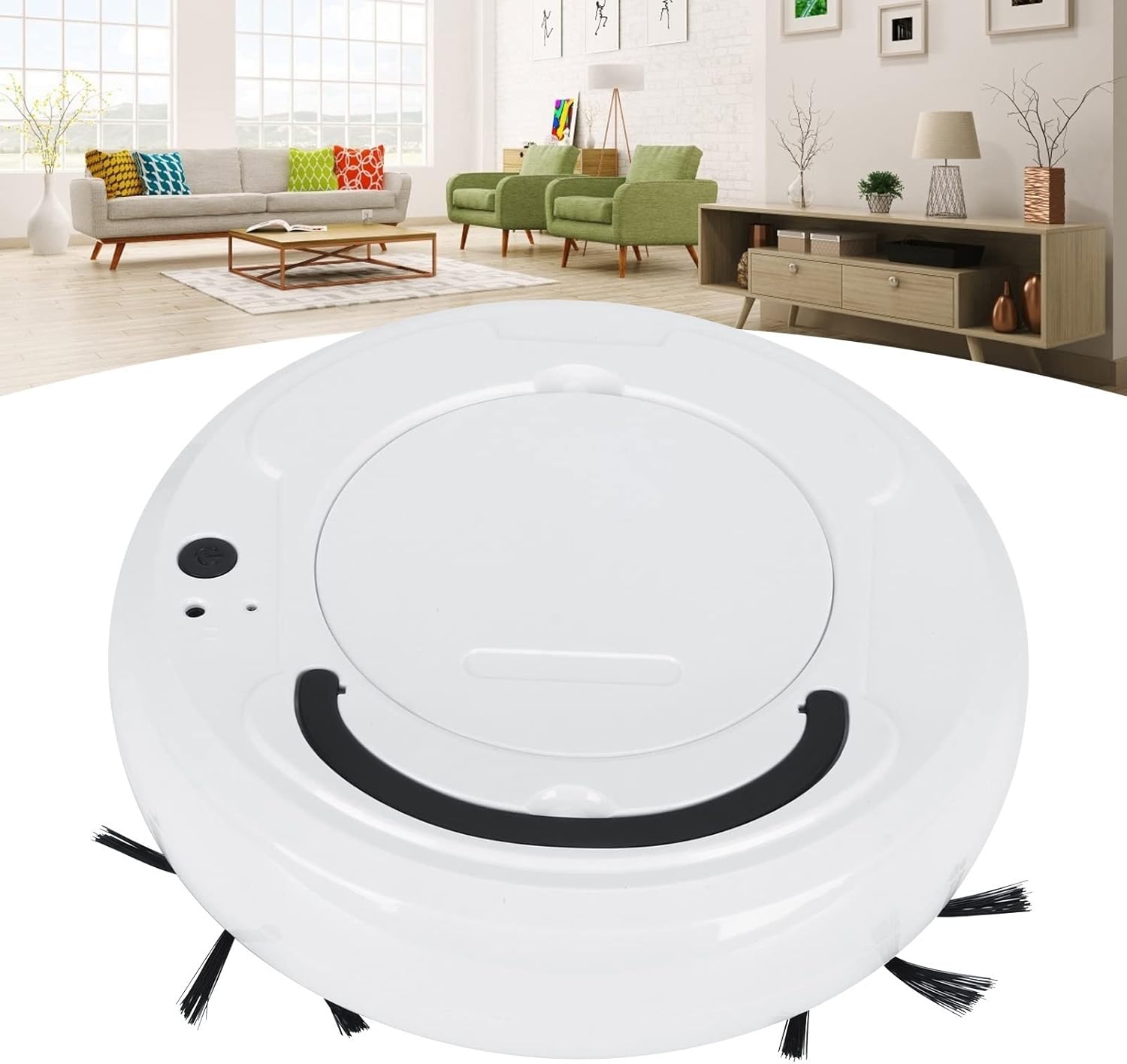 Aspirapolvere robot intelligente, automatico ed efficiente, pulitore per pavimenti silenzioso per peli di animali domestici, marmo e legno