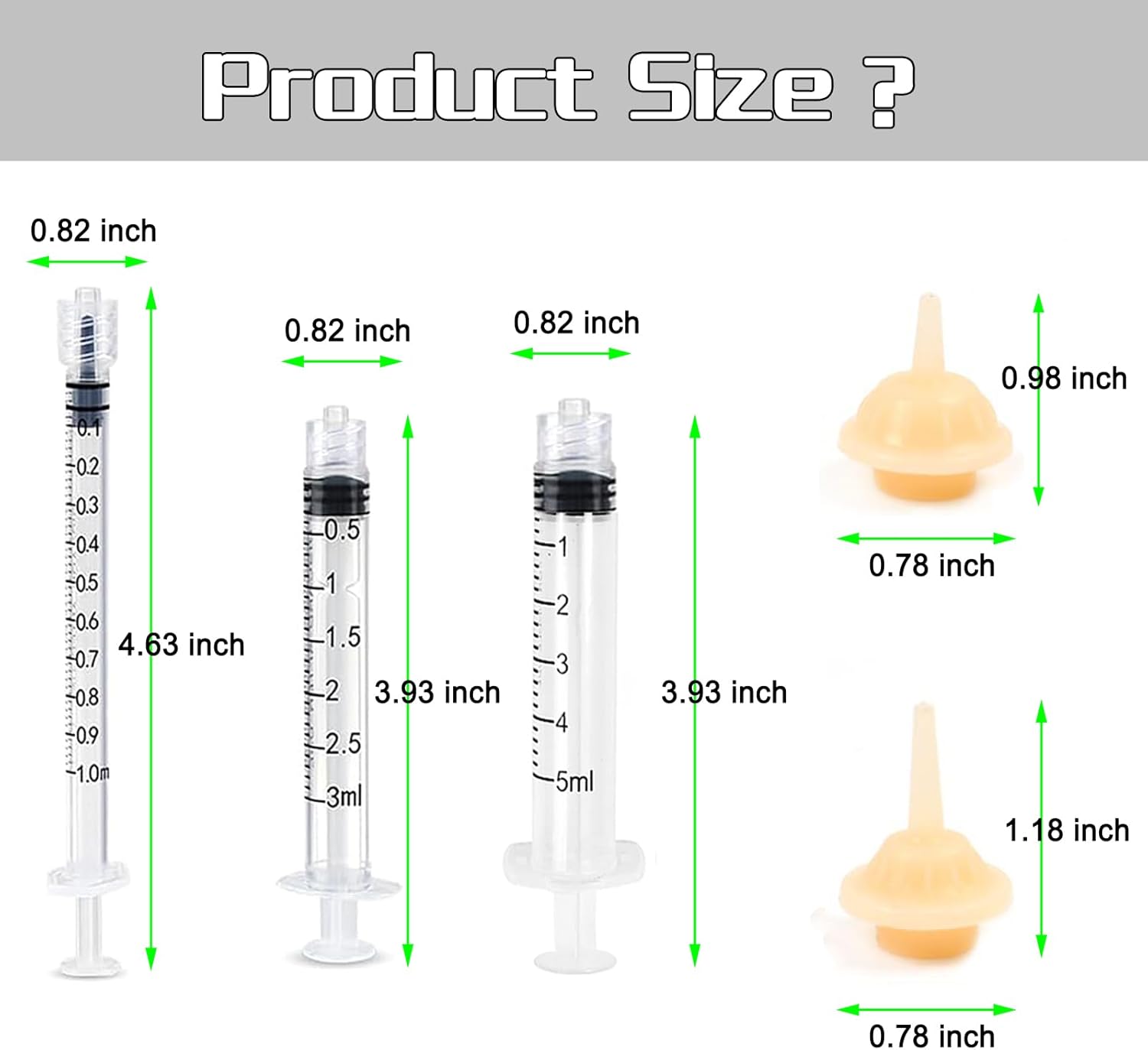 18 Stück Brustwarzen und Stillspritzen für Kätzchen, 10 Stück Wundernippel für Kätzchen mit 4 O-Ring-Spritzen (1 3 5 ml), wiederverwendbares Heimtierzubehör für Kätzchen/Welpen/Eichhörnchen.