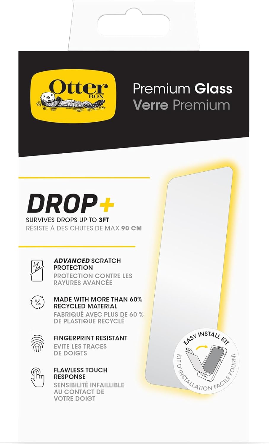 OtterBox iPhone 16 प्रो प्रीमियम ग्लास स्क्रीन प्रोटेक्टर