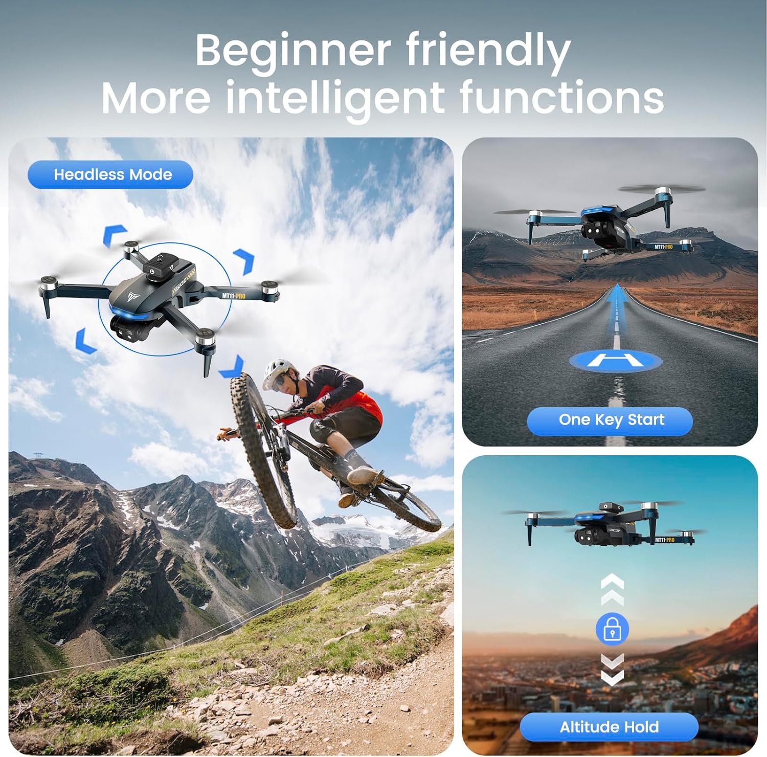 Brushless Motor Drone,90° Adjustable 4K FPV,APP control,40min Flight Time,Indoor Obstacle Avoidance,Optical Flow Positioning,Gesture Photography,360° Flip,Eyond-Range Loss Alert, Toys Gifts for Men Boys · v12