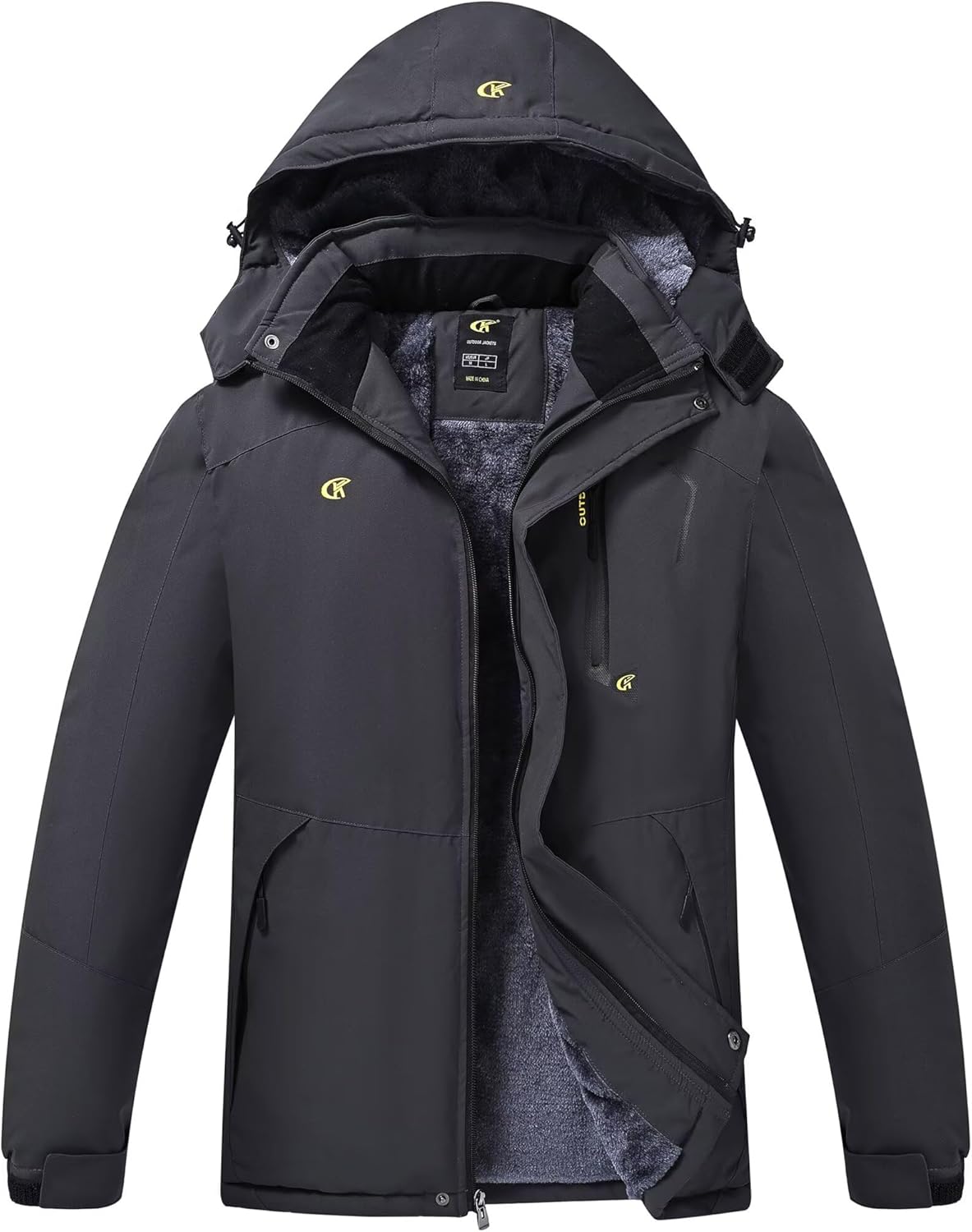 QPNGRP Mens Waterproof Ski Snowboard Jacket Winter Windproof Snow Coat · v3