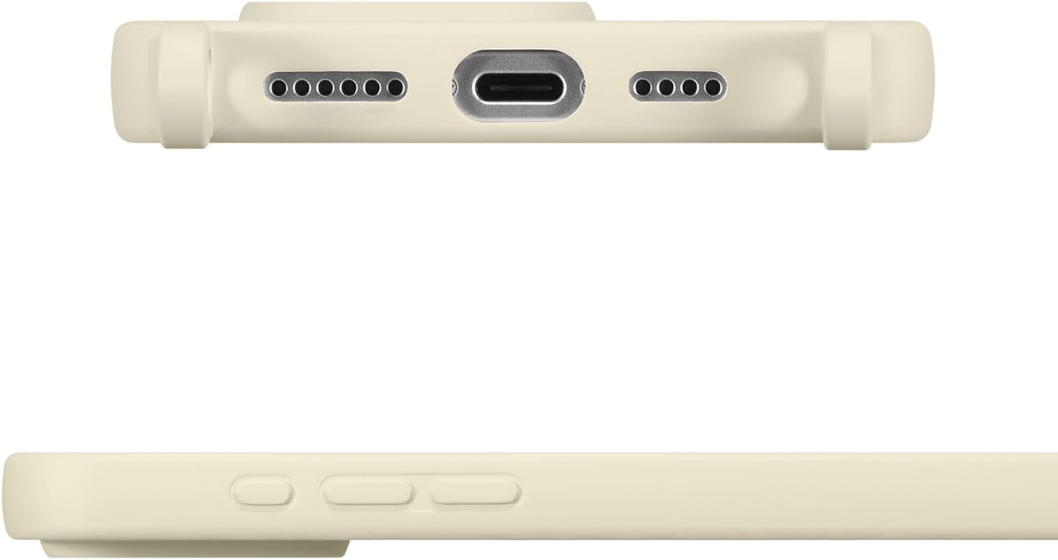 ZTOFERA Crossbody Case for iPhone 16 Pro with Lanyard Strap Adjustable Rope, Liquid Silicone Soft Cover for iPhone 16 Pro 6.3 inch-Beige · v2