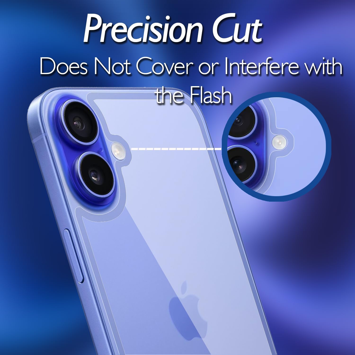 for iPhone 16 Back Glass Protector(3-Pack), iPhone 16 Back Screen Protector Rear Tempered Glass HD Clarity Compatible with iPhone 16 (6.1 inch)