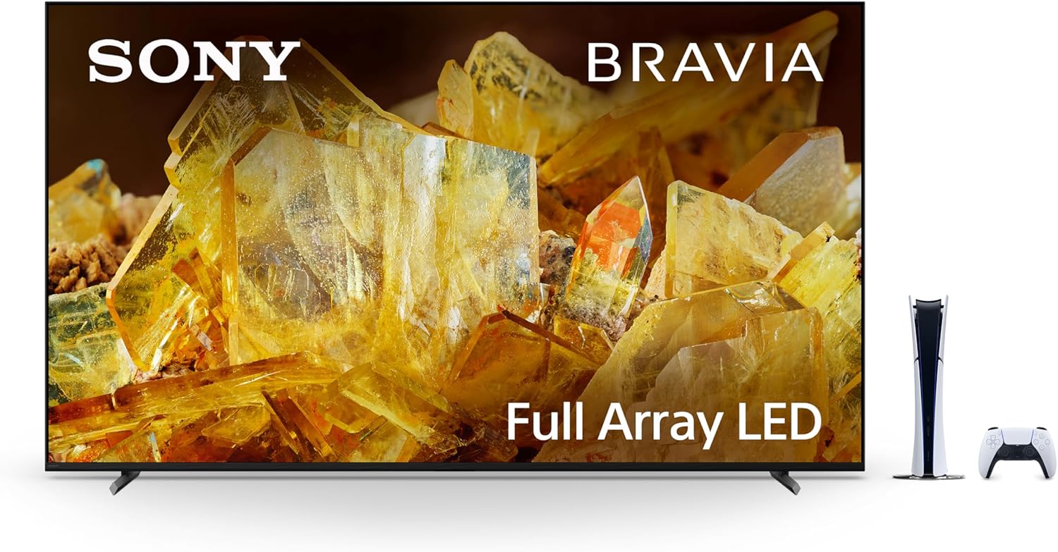 Televisor Sony 4K Ultra HD de 75 pulgadas, serie X90L, PlayStation 5, consola de edición digital (delgada)
